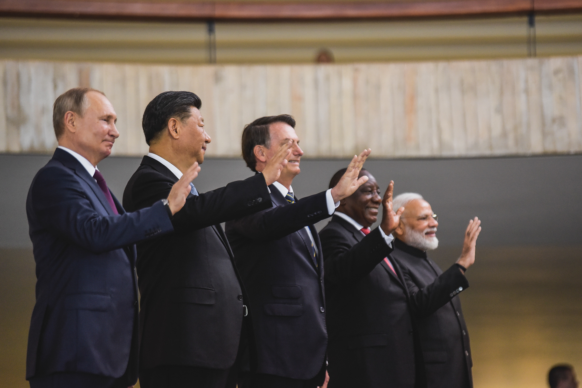 Líderes da Cúpula do BRICS, 13 e 14/11/2019.