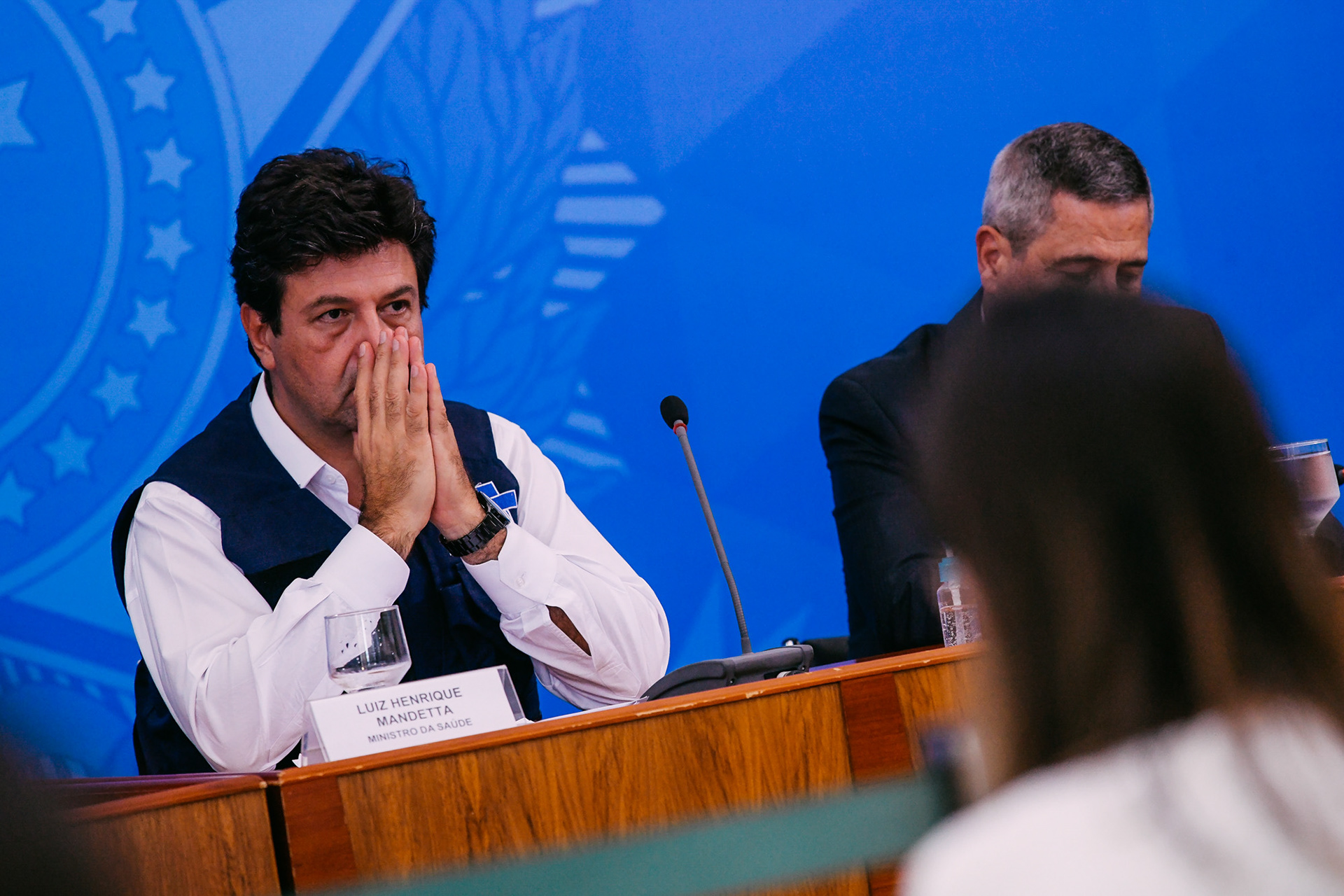 Coletiva de Imprensa no Palácio do Planalto sobre Covid-19, 04/04/2020.