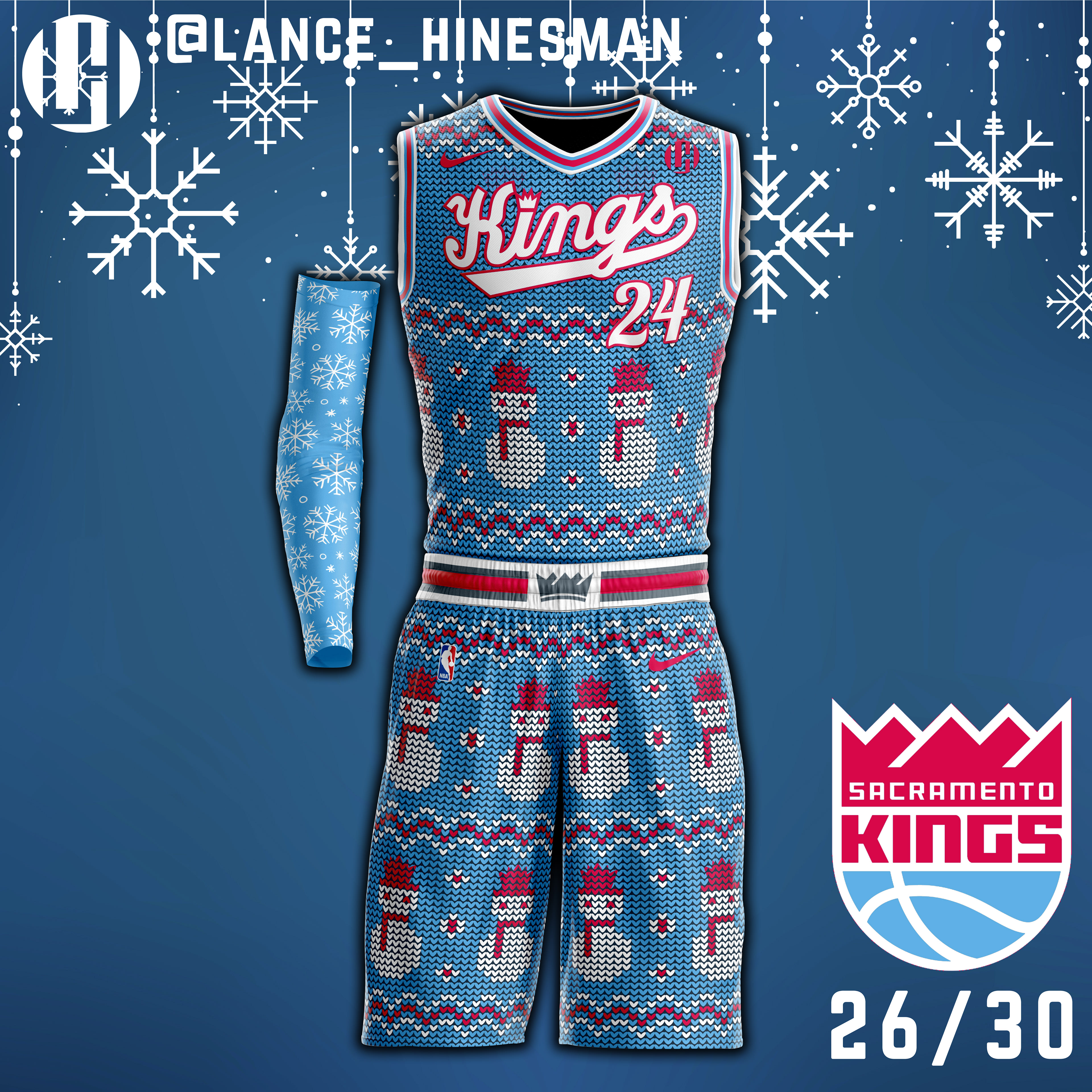 SRELIX - @laclippers x @nuggets Christmas Jersey Concepts