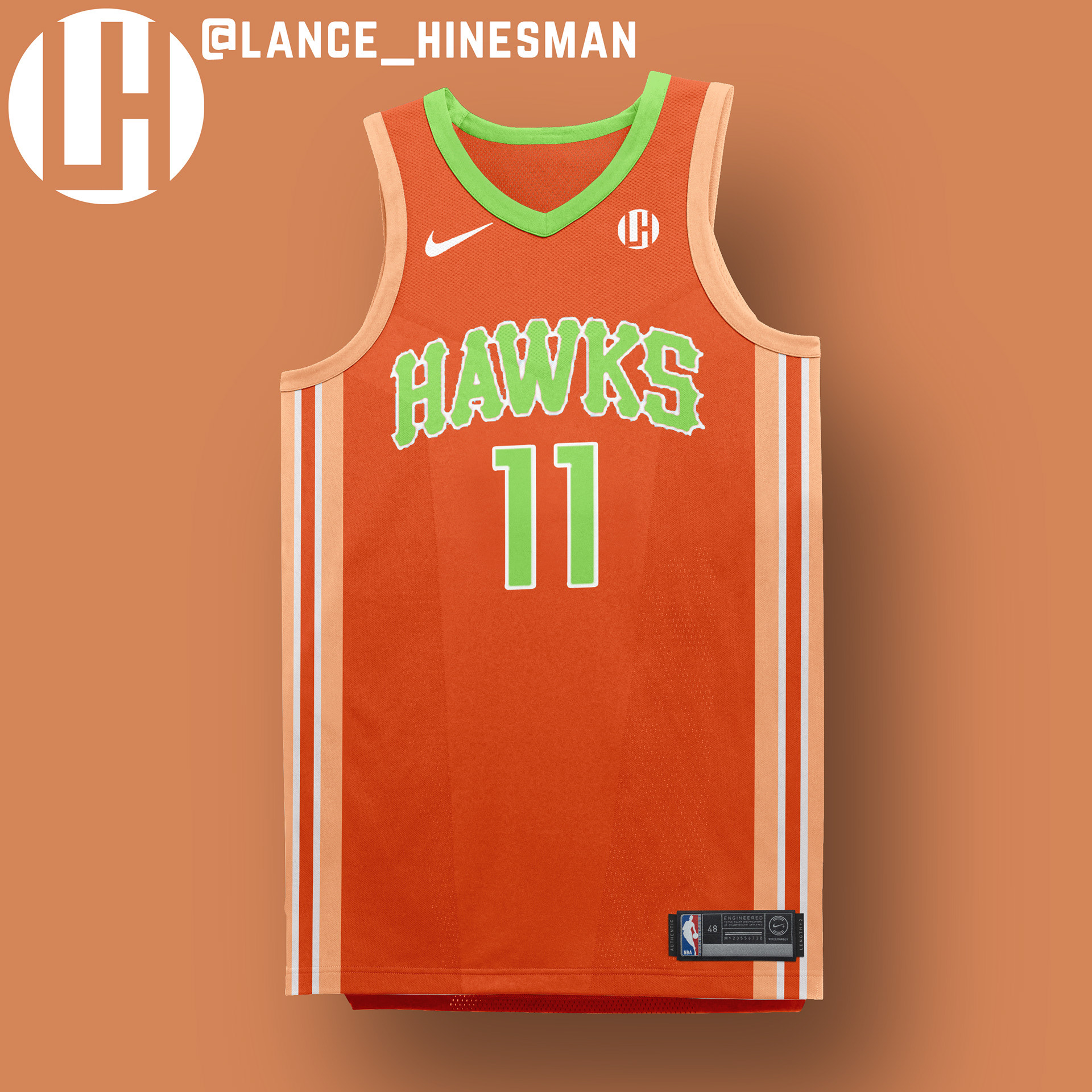 Lance Hinesman - NBA Christmas Sweater Jersey Concepts