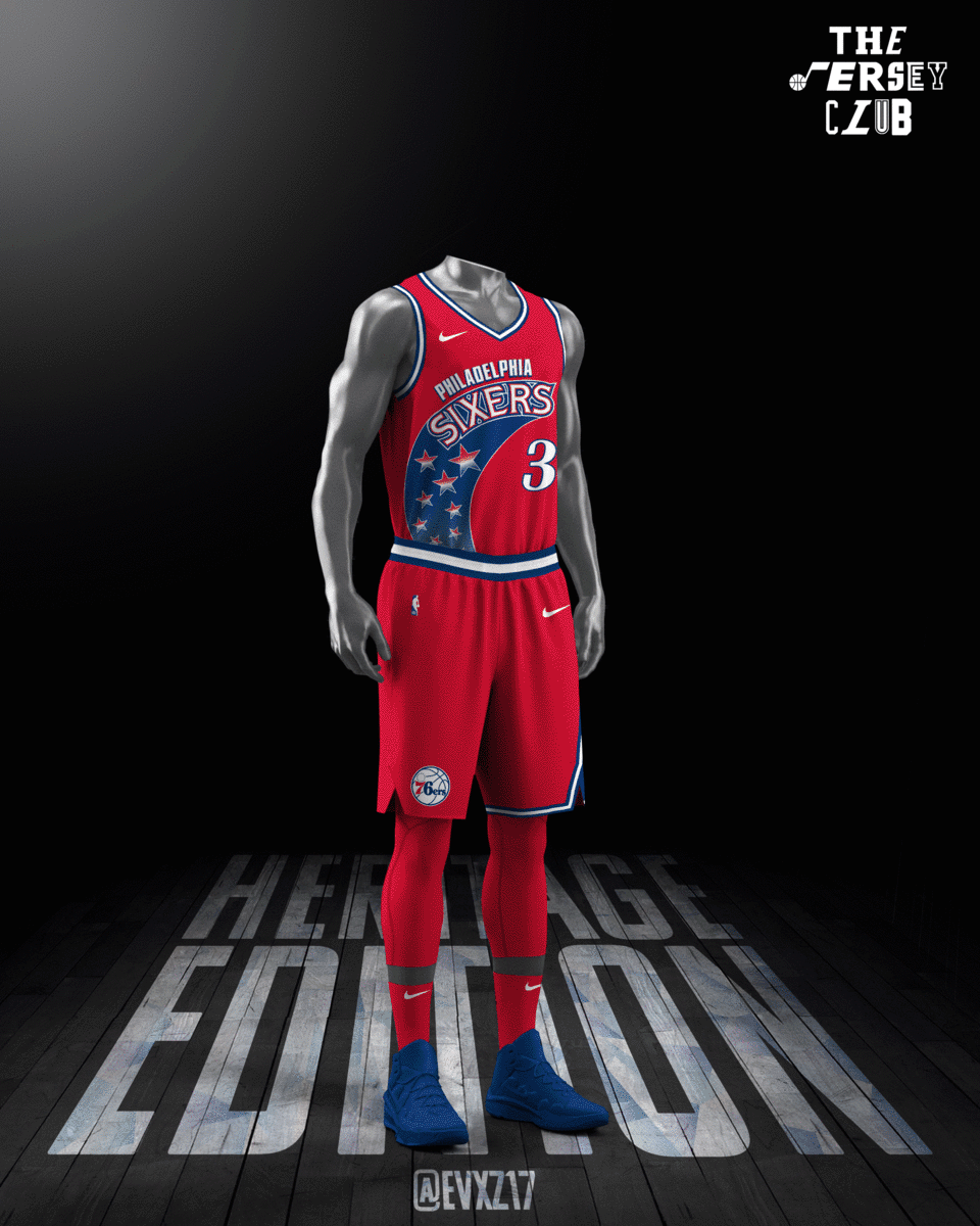 Casey Vitelli on X: To celebrate the 75th anniversary of the #NBA in 2021,  15 designers teamed up to create #NBAHeritageEdition uniforms for 31 teams  (yes, 31). Uniforms represent each franchise's different