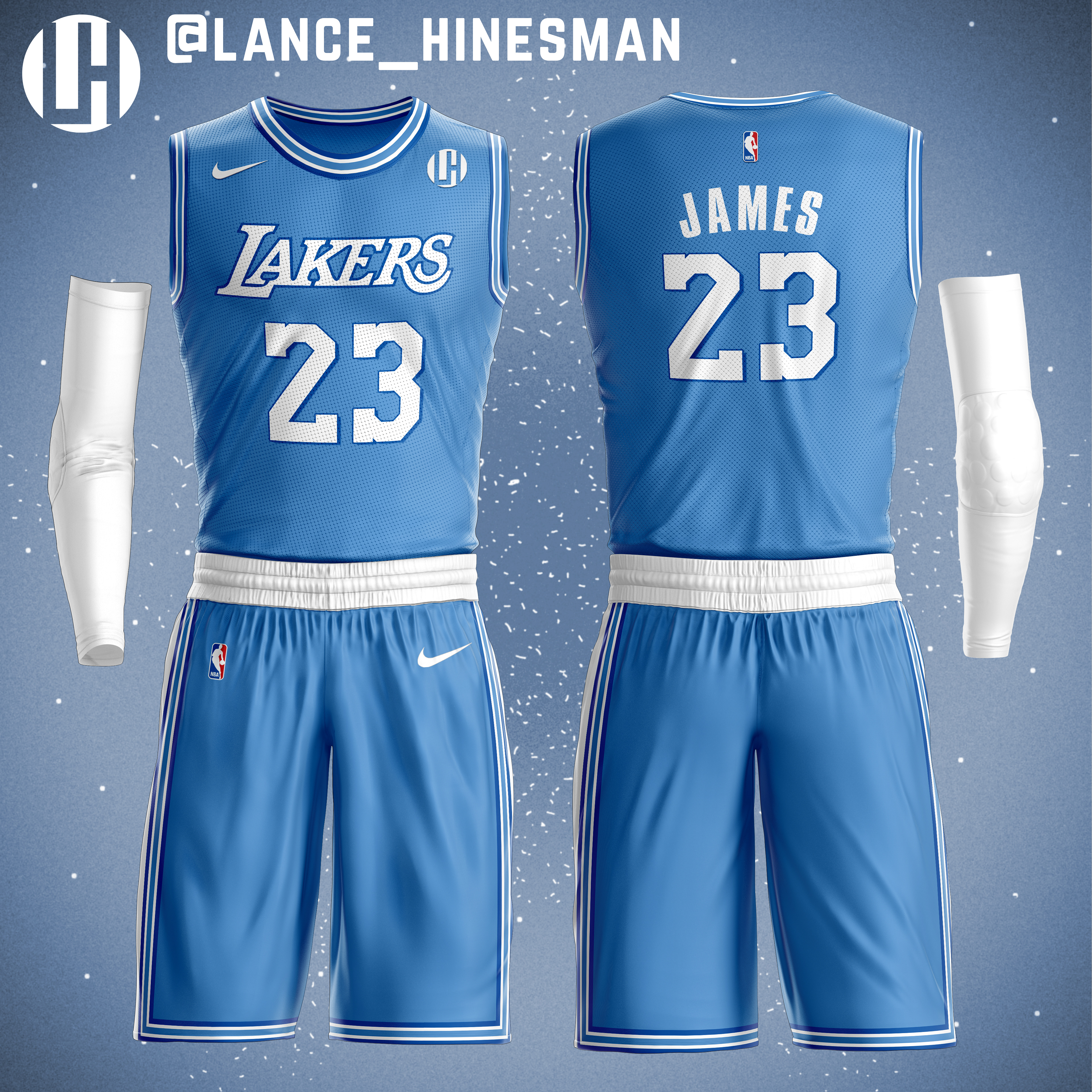 Lance Hinesman - NBA Christmas Sweater Jersey Concepts