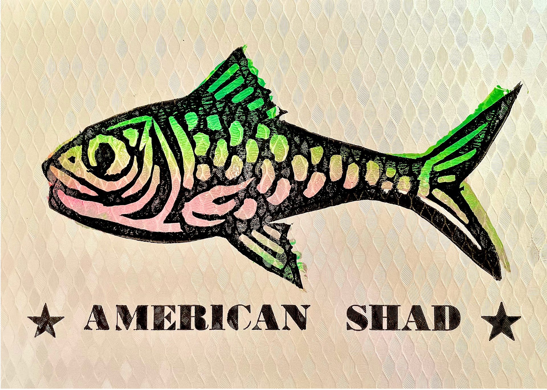 " American Shad" Letterpress & Relief Printing