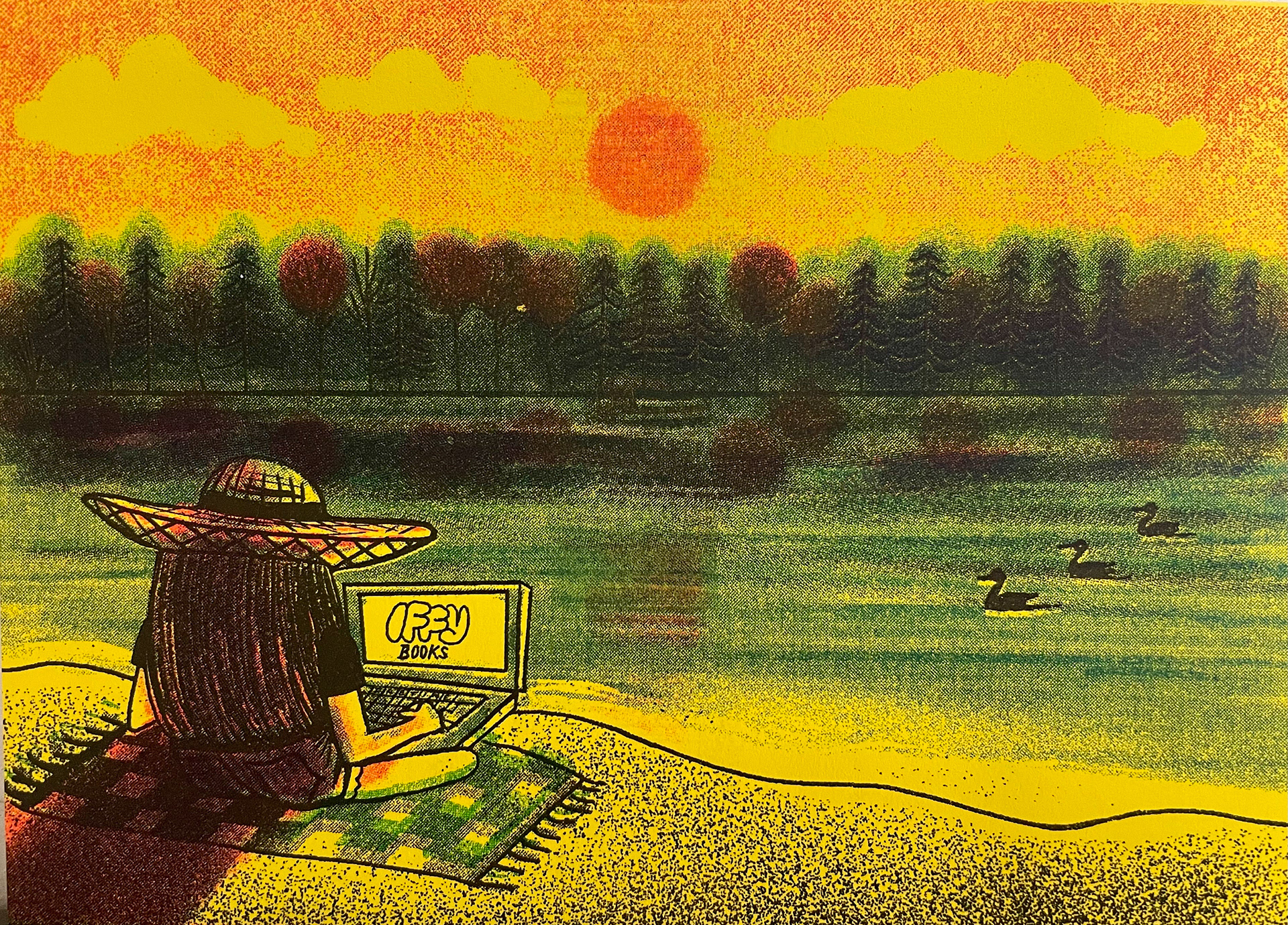 Iffy Books Risograph Postcard 2023