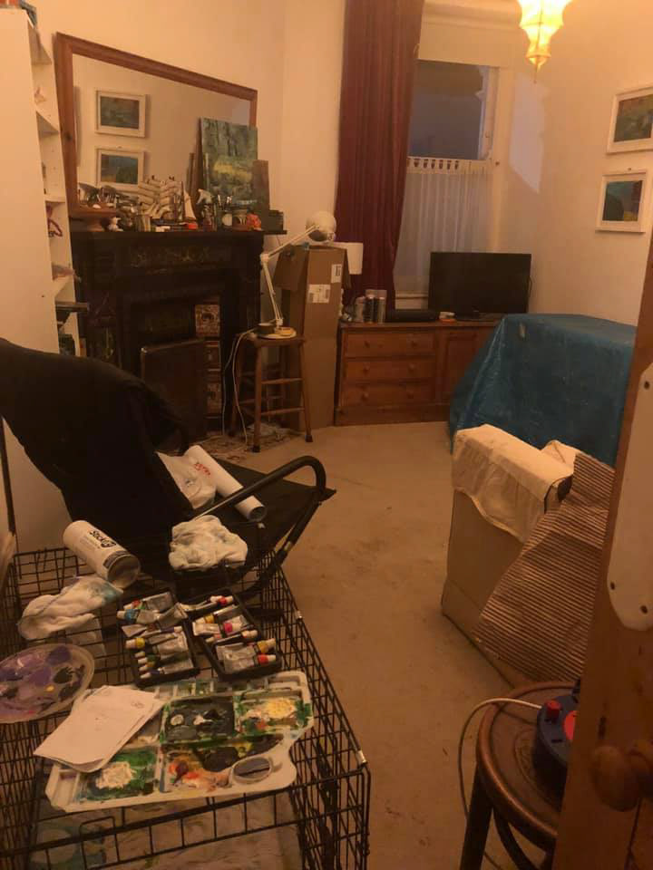The spare room is back to normal.
