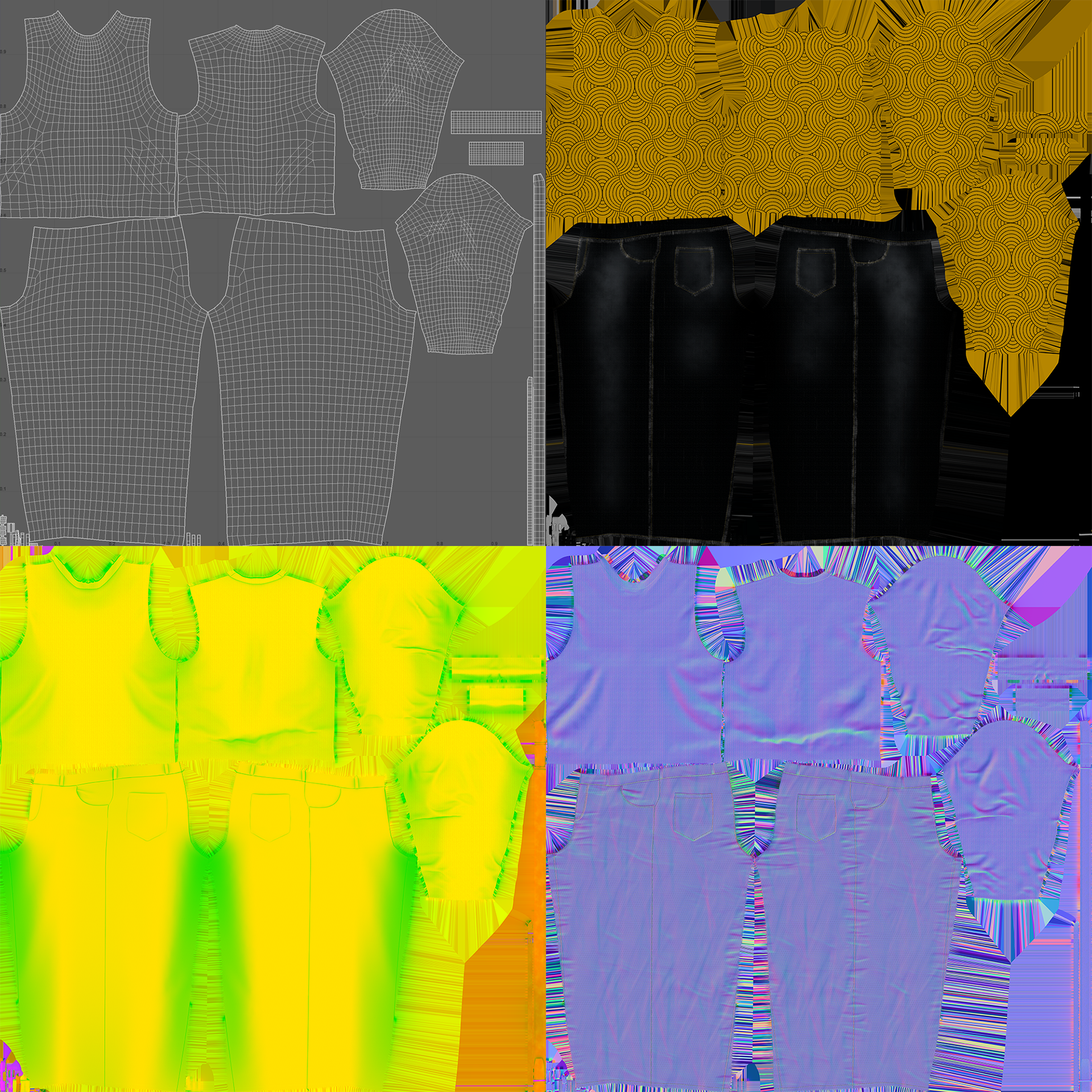 Clothes UV (Turtleneck, Belt, Jeans)