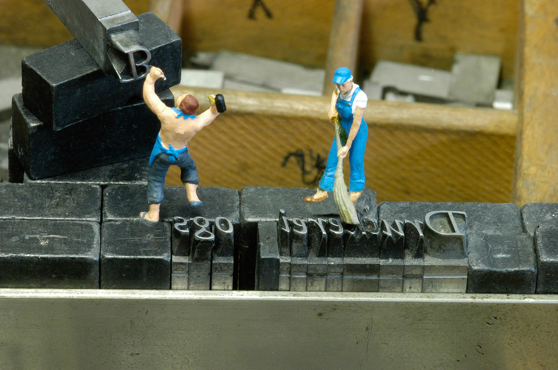 Die Buchstaben Setzer