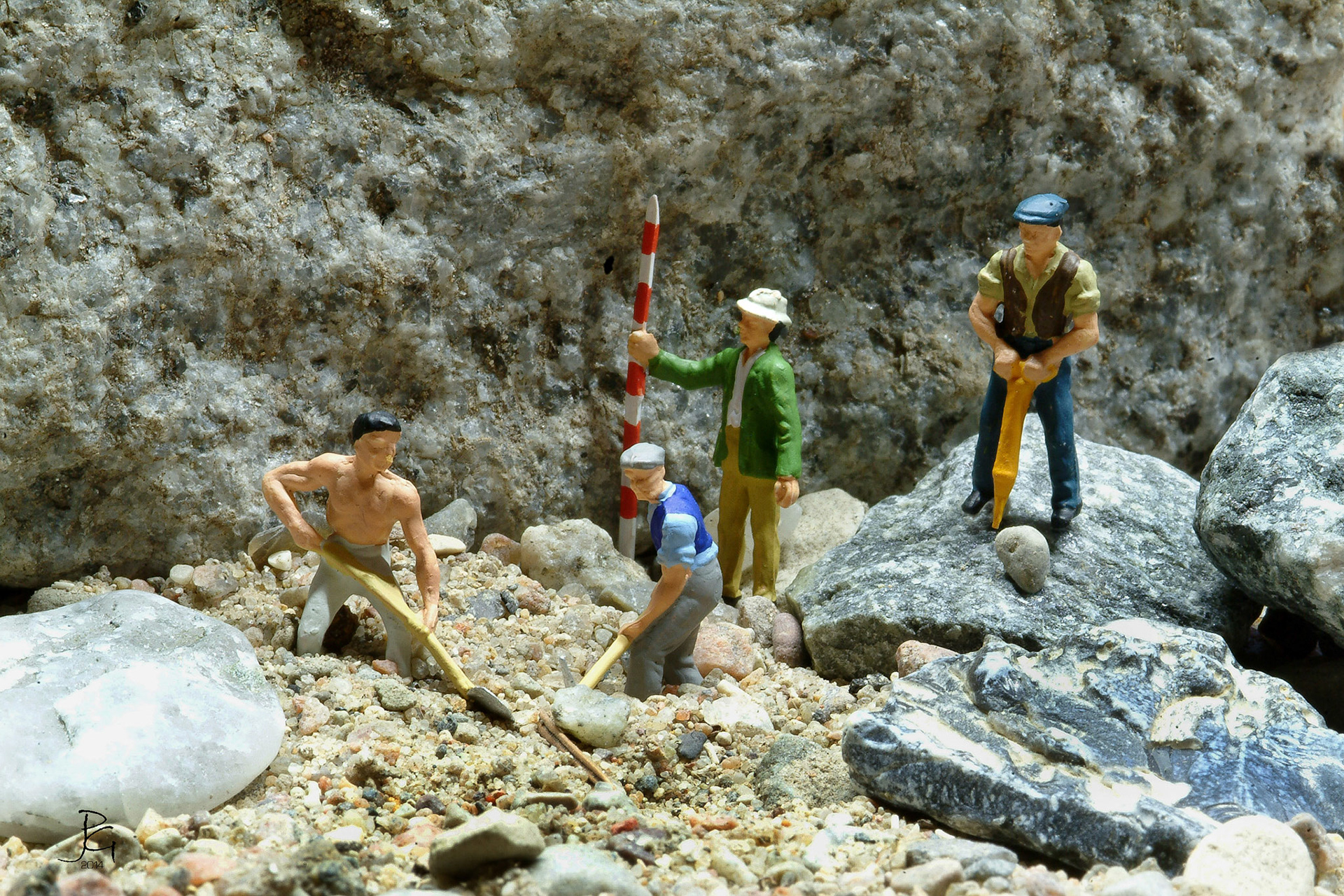 Die Naturstein Arbeiter