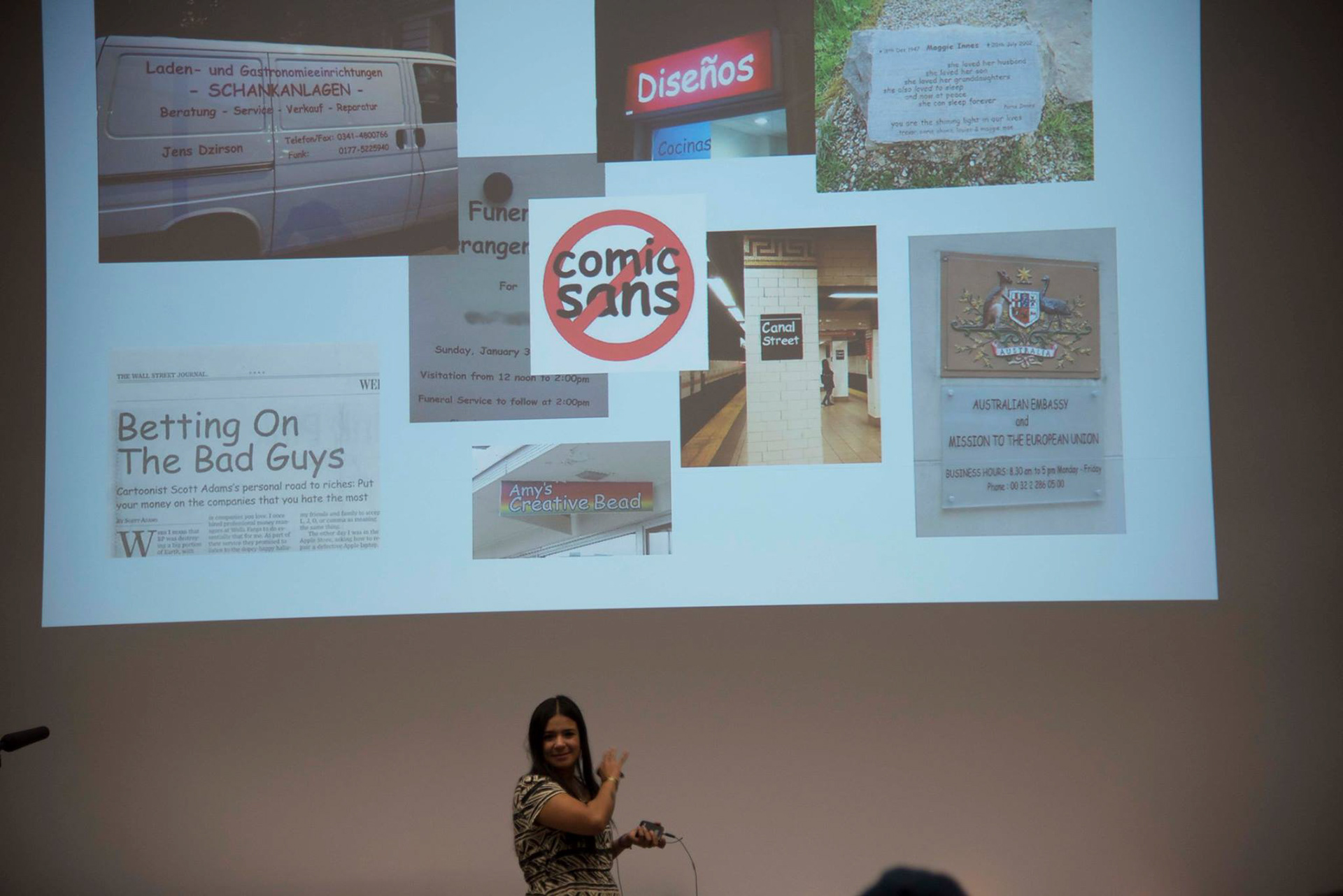 Bárbara – SOS Comic Sans. Highlights how in the midst of a political hysteria, Comic Sans, the much hated font managed to save lives. Comic Sans – Monstrosity or Superman?