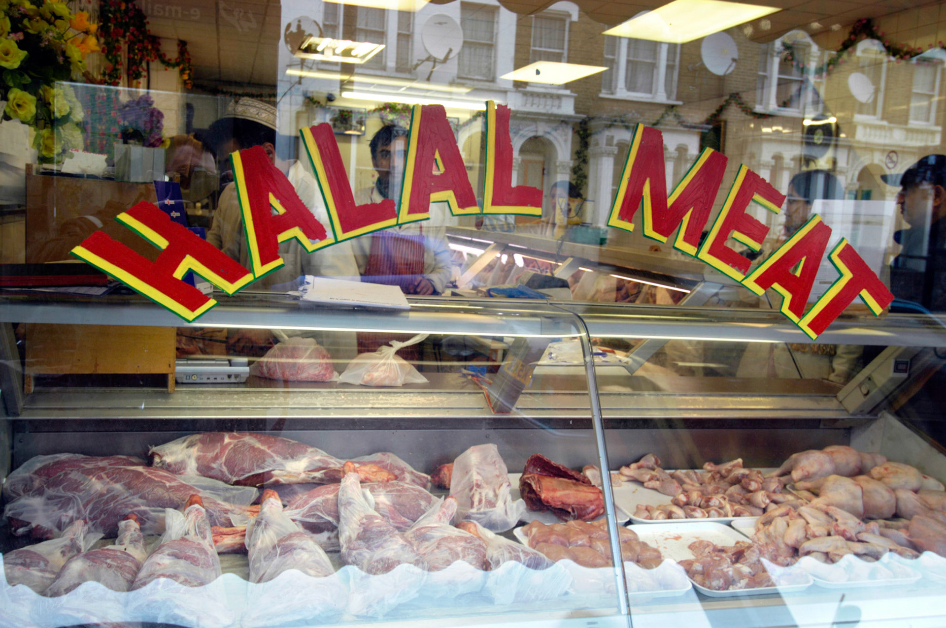 Halal butcher, London