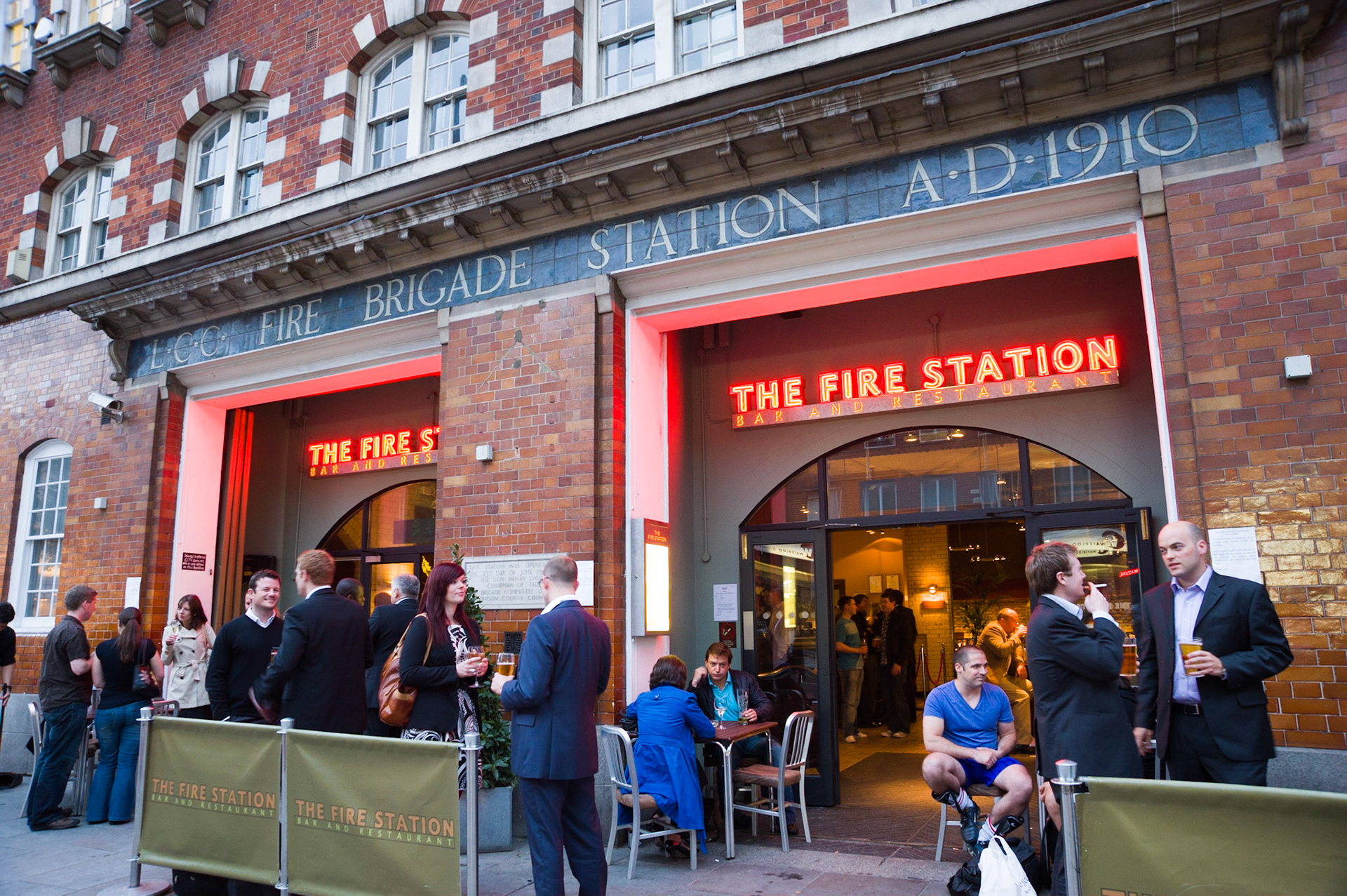 The Fire Station bar, Waterloo, London