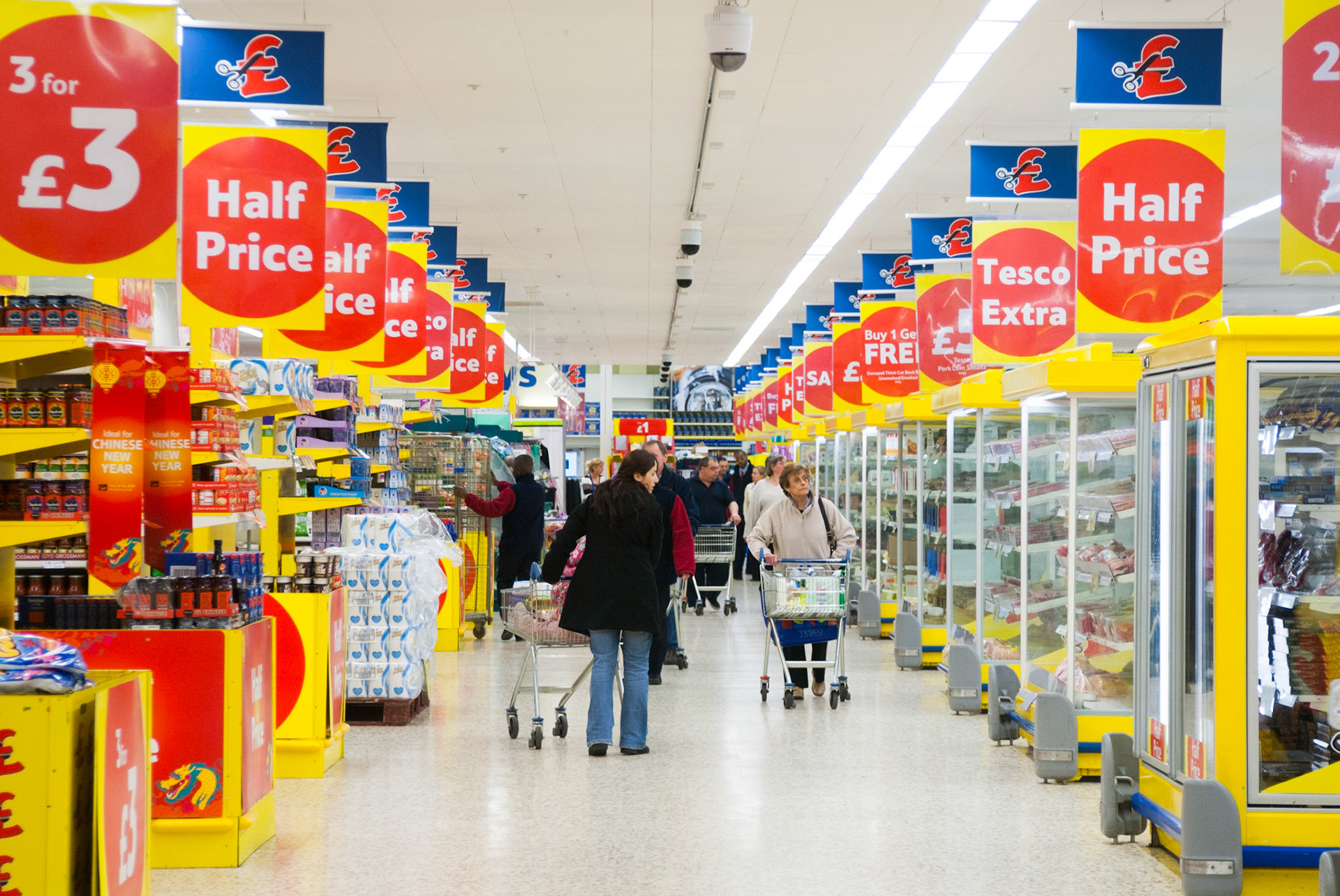 Tesco supermarket, London