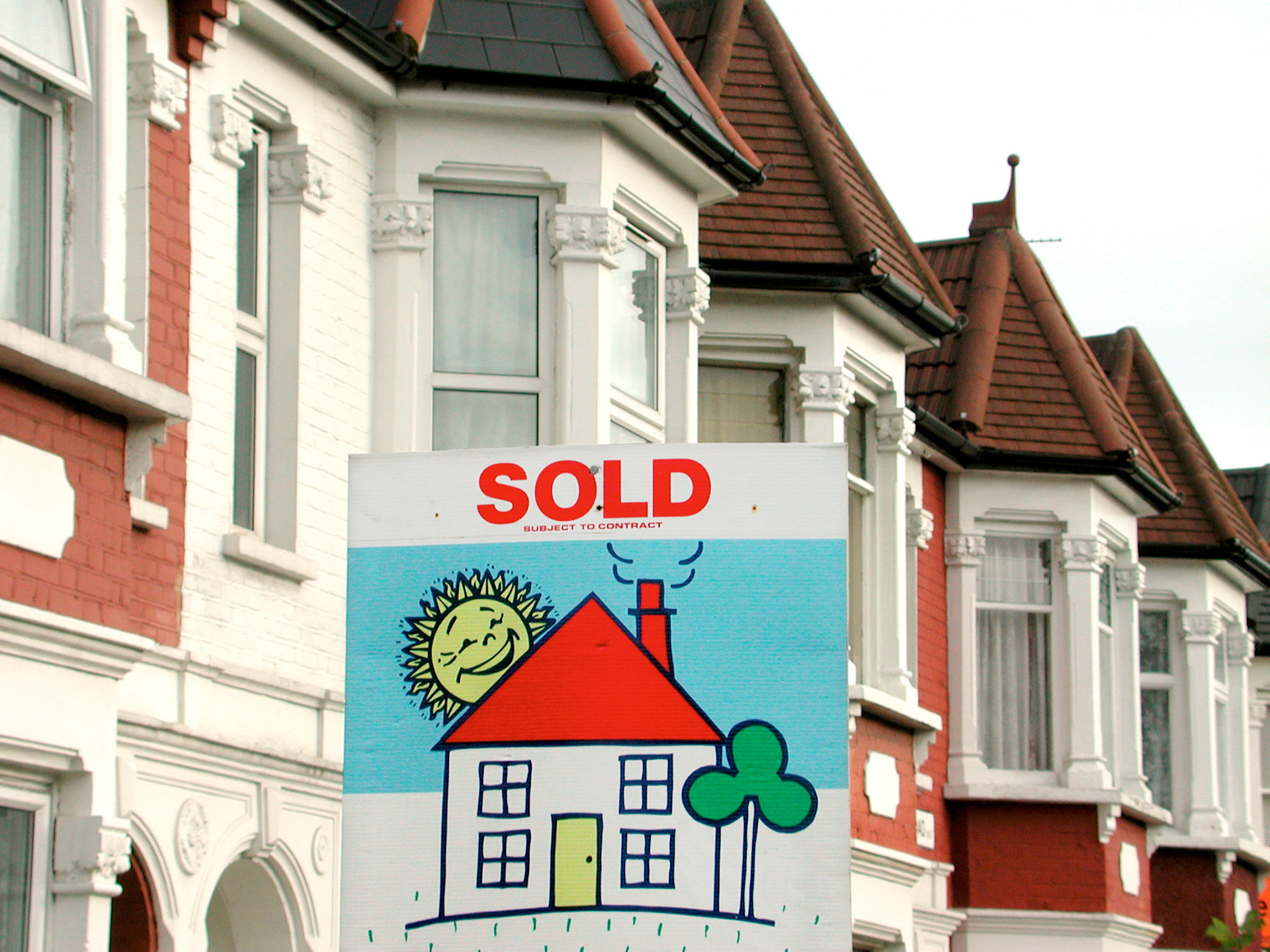 Estate Agents Sold Sign, London