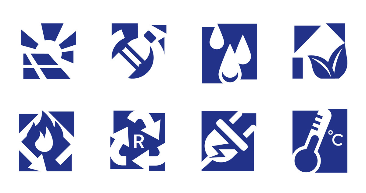 Gedruckter Nachhaltigkeitsbericht der Merian Iselin Klinik mit Icons zu Energieeinsparung und Photovoltaik