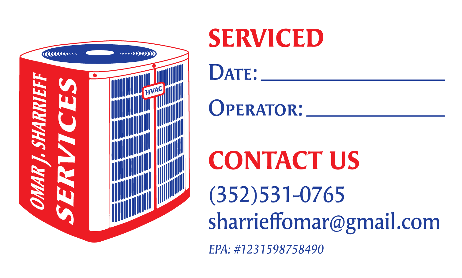 Local Contractor Service Sticker