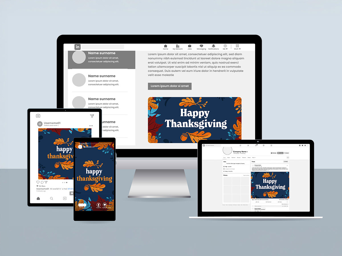 Digital – Happy Thanksgiving assorted posts
