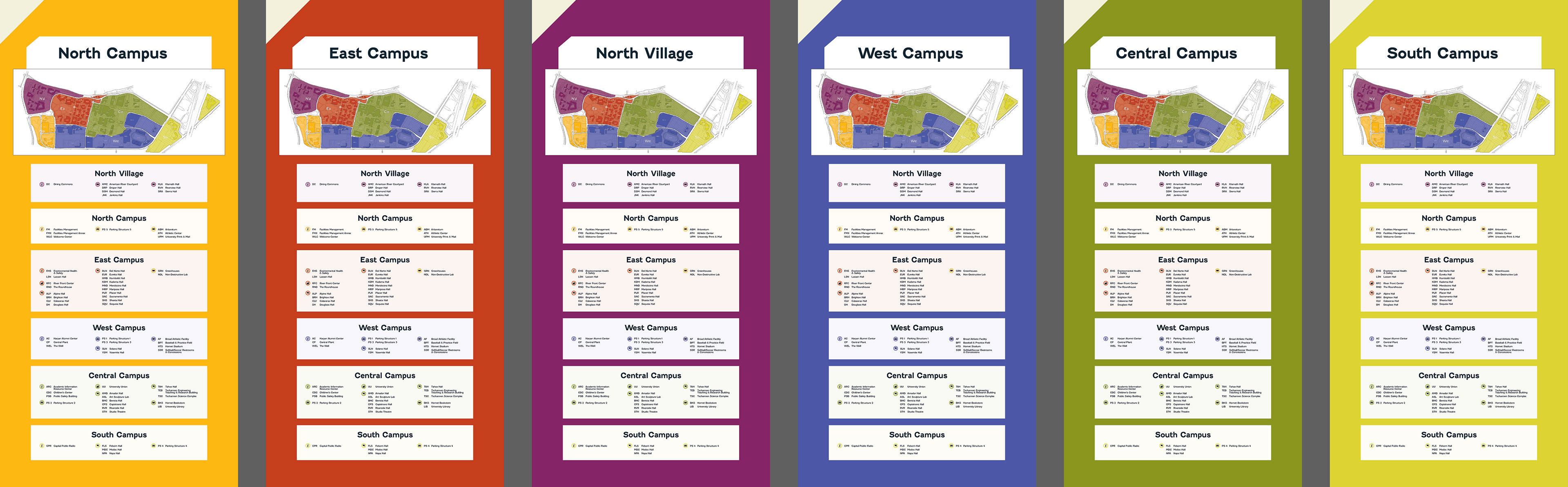 Campus signage – map (30 x 60 in.)