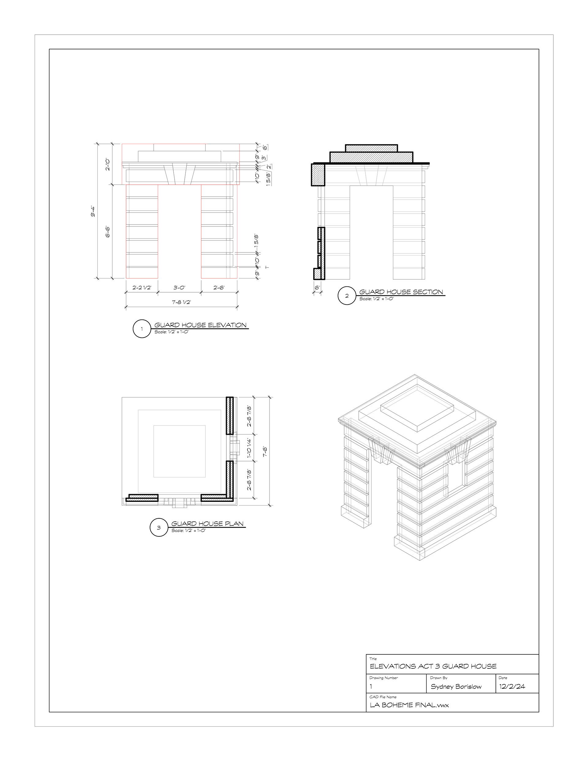 Act 3 Guard House Elevation