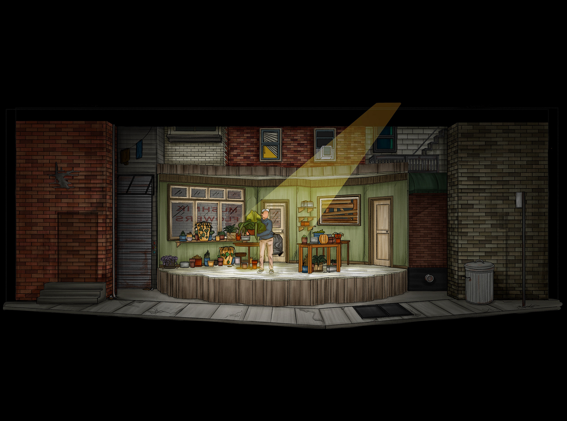Shop Interior - Lit
