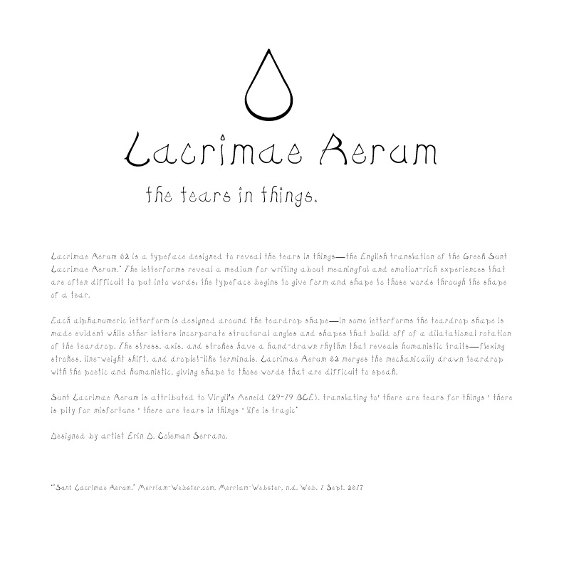 Lacrimae Rerum 02 typeface description