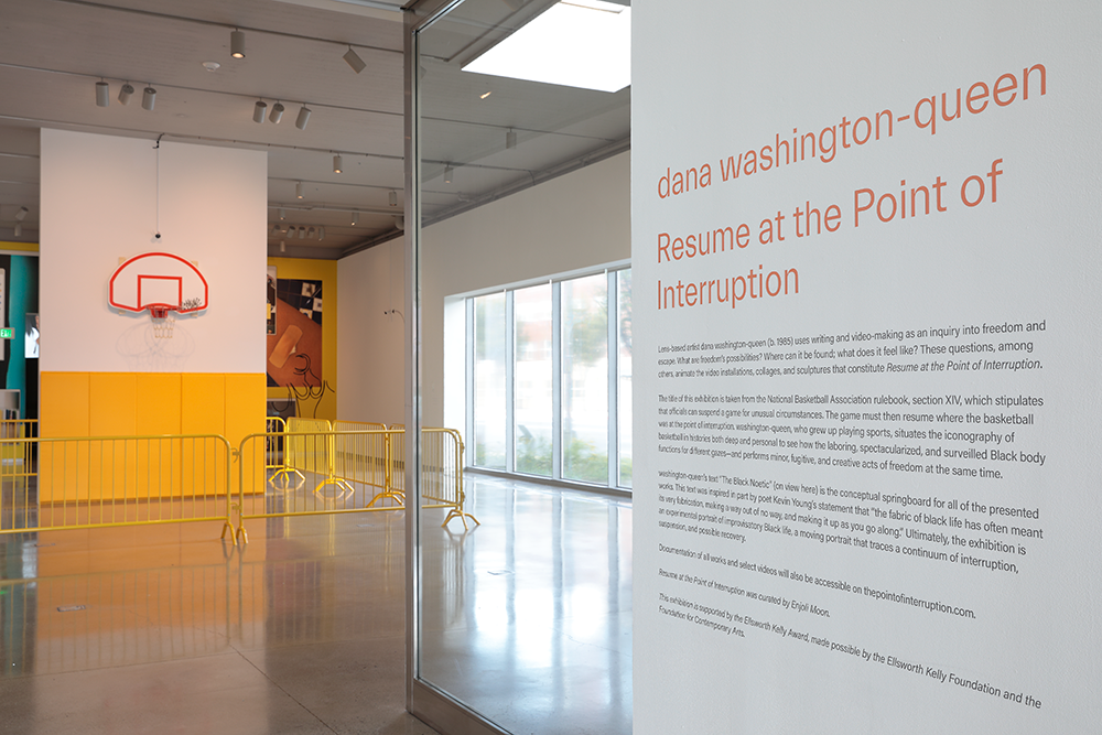 Gallery entry to exhibition space at the ICA at VCU.