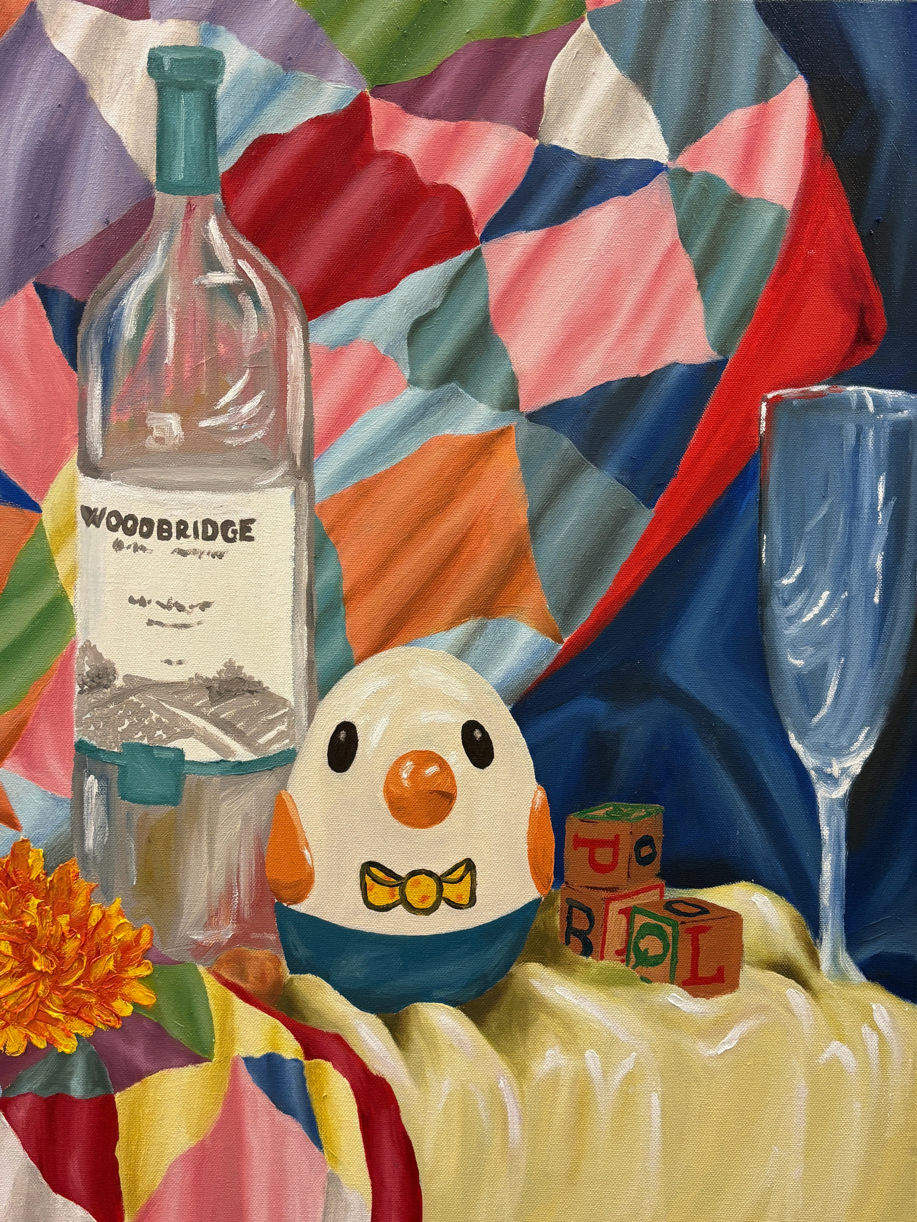 "Nostalgic Pestilence", Oil on canvas, 18"x24", April 2024