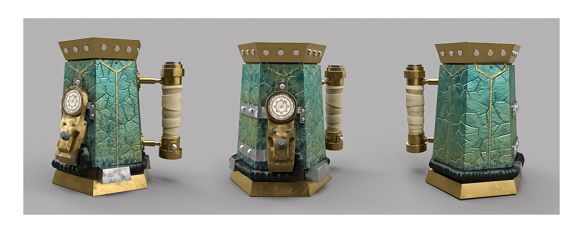 Hard Surface Cup Model Textured
