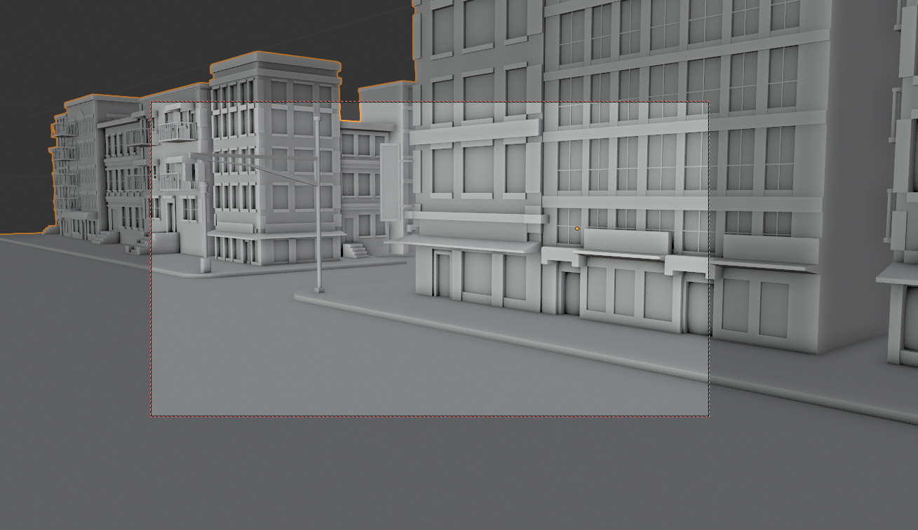 City block for boards and background reference