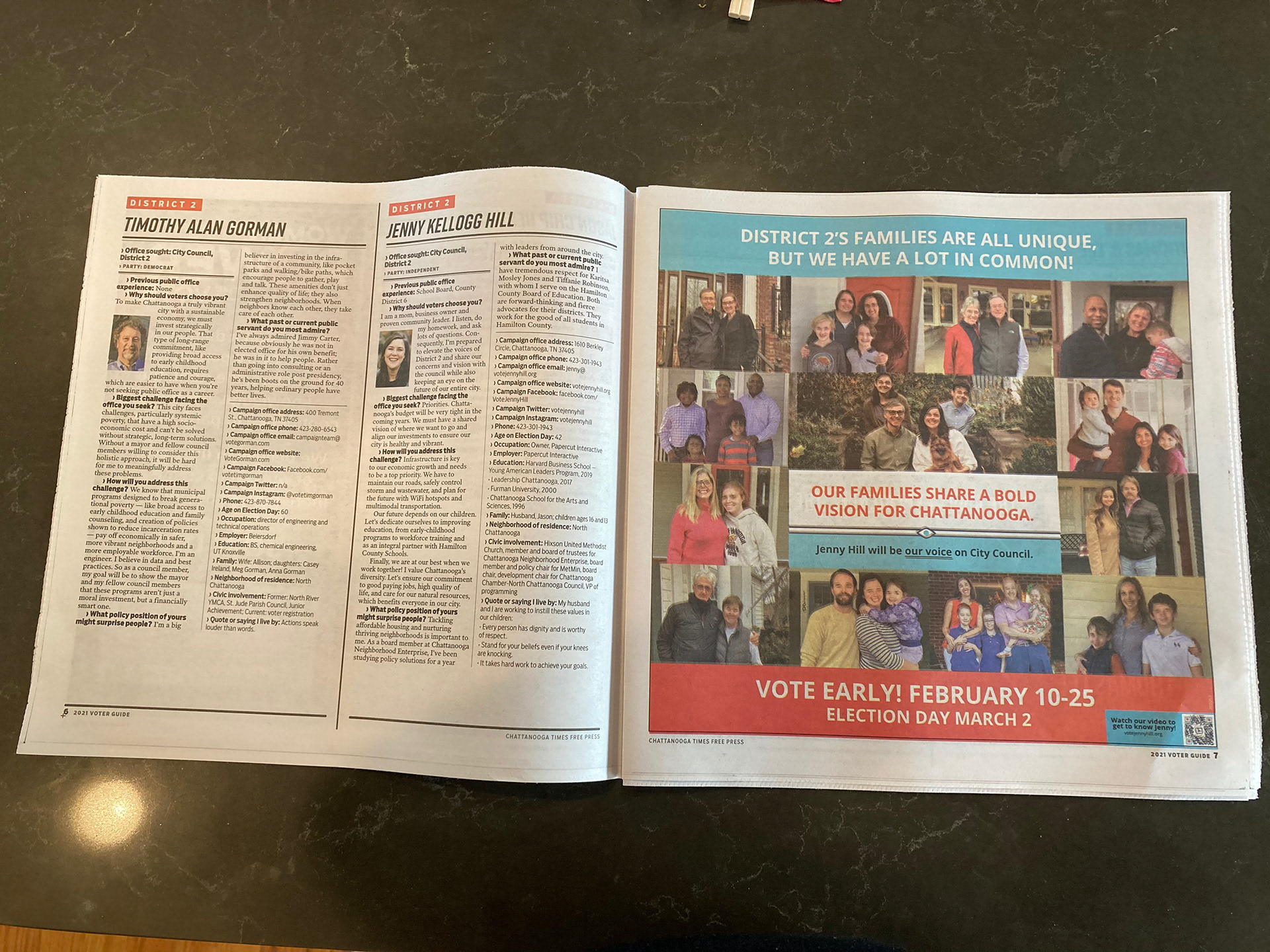 Times Free Press Full Page Ad