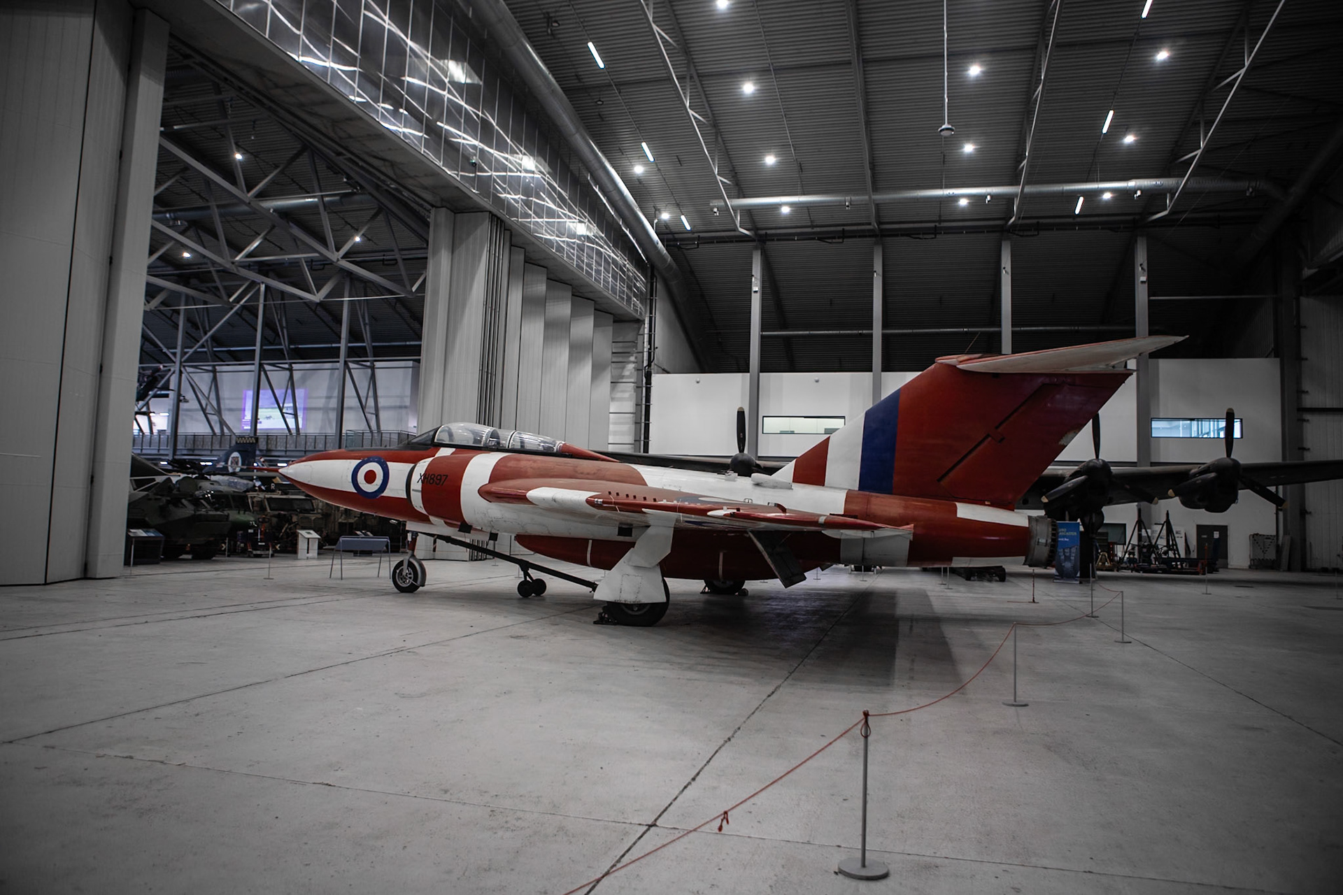 The Gloster Javelin is a twin-engined all-weather interceptor aircraft designed and produced by the Gloster Aircraft Company. It was operated by the Royal Air Force from the mid-1950s until the late 1960s and was the final aircraft design to bear the Gloster name.