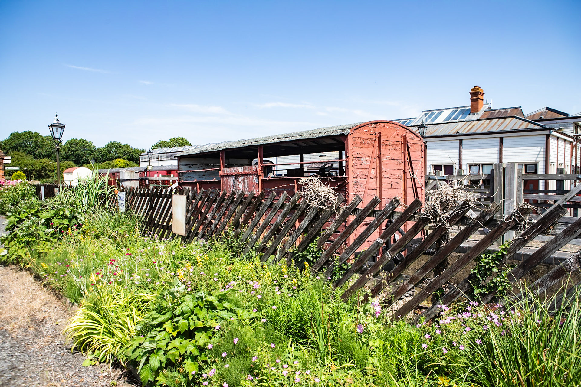 Quainton Road railway station served the area of Quainton, in Buckinghamshire, England; it is sited 44 miles (71 km) from London. Built by the Aylesbury and Buckingham Railway, it was the result of pressure from the 3rd Duke of Buckingham to route the railway near his home at Wotton House and to open a railway station at the nearest point to it. Serving a relatively underpopulated area, Quainton Road was a crude railway station, described as "extremely primitive".