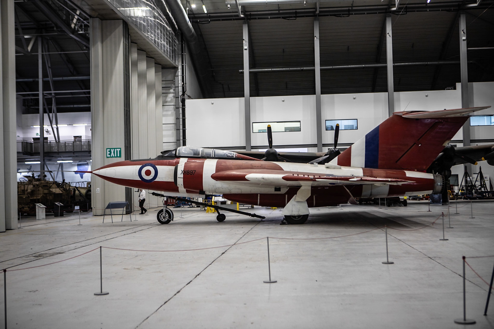 The Gloster Javelin is a twin-engined all-weather interceptor aircraft designed and produced by the Gloster Aircraft Company. It was operated by the Royal Air Force from the mid-1950s until the late 1960s and was the final aircraft design to bear the Gloster name.