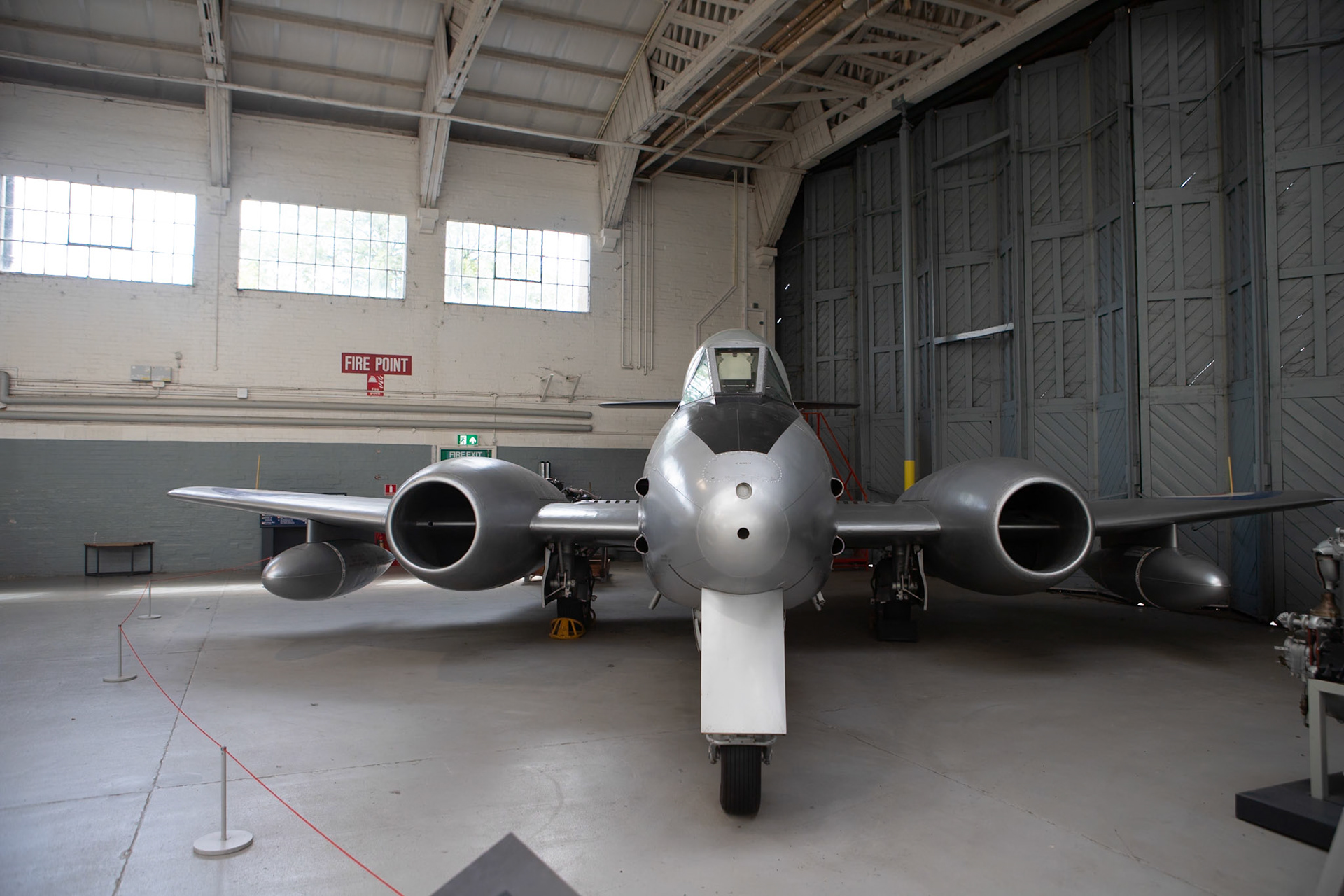 The Gloster Meteor was the first British jet fighter and the Allies' only jet aircraft to engage in combat operations during the Second World War. It was designed and primarily produced by the Gloster Aircraft Company, although its development was heavily reliant on its ground-breaking turbojet engines, pioneered by Frank Whittle and his company, Power Jets Ltd.