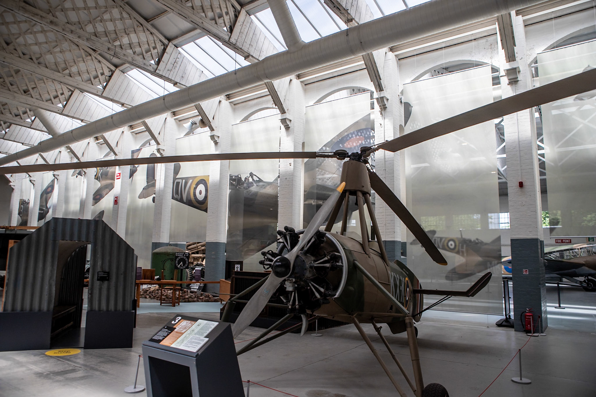 Cierva C.30A autogyro (registration G-ACUU). Widely considered the missing link between airplanes and helicopters.