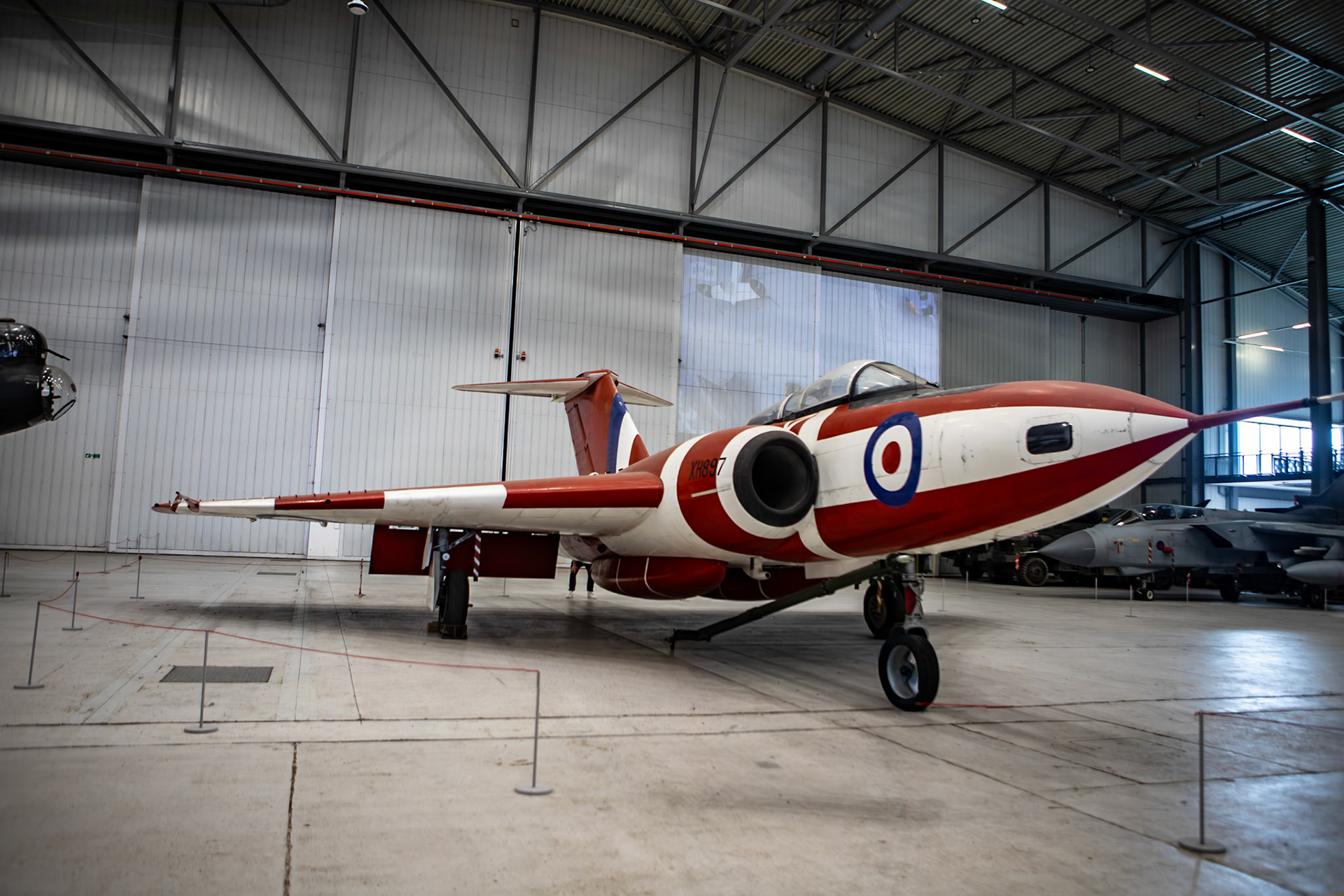 The Gloster Javelin is a twin-engined all-weather interceptor aircraft designed and produced by the Gloster Aircraft Company. It was operated by the Royal Air Force from the mid-1950s until the late 1960s and was the final aircraft design to bear the Gloster name.