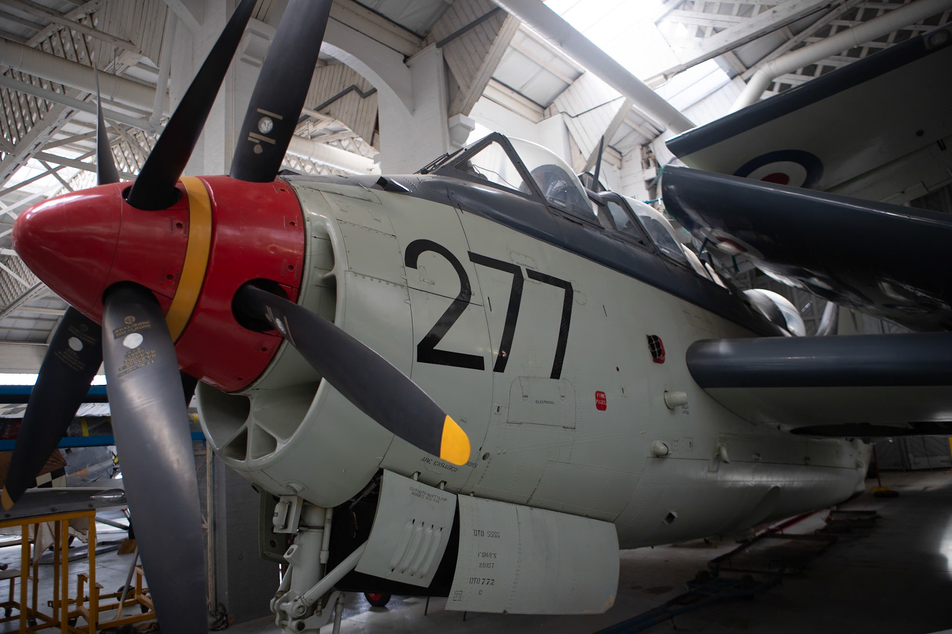 The Fairey Gannet is a carrier-borne aircraft that was designed and produced by the British aircraft manufacturer the Fairey Aviation Company. It was developed for the Royal Navy, being the first fixed-wing aircraft to combine both the search and strike portions of anti-submarine warfare (ASW) operations to be operated by the Fleet Air Arm (FAA)