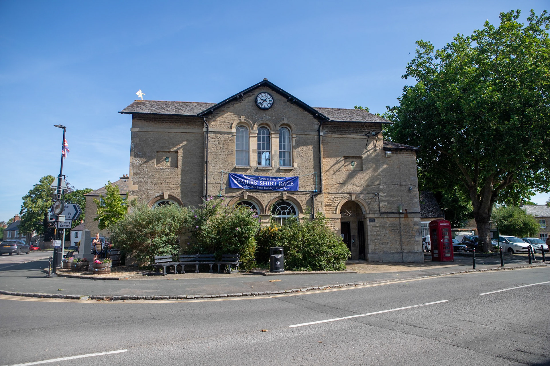 Bampton is a historic market town (also known as Bampton-in-the-Bush) best known as the real-world filming location for the village in Downton Abbey. It dates back to the Domesday Book of 1086