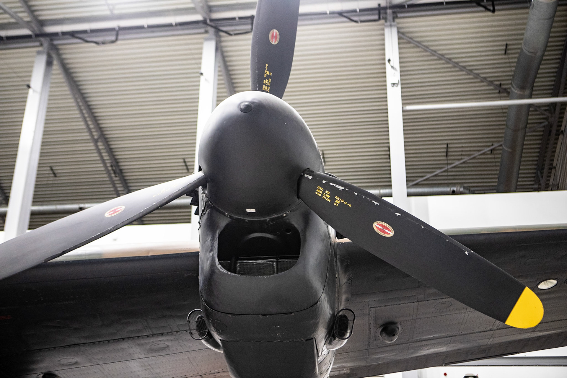 The Avro Lancaster, commonly known as the Lancaster Bomber, is a British Second World War heavy bomber. It was designed and manufactured by Avro as a contemporary of the Handley Page Halifax, both bombers having been developed to the same specification, as well as the Short Stirling, all three aircraft being four-engine heavy bombers adopted by the Royal Air Force (RAF) during the same era.
