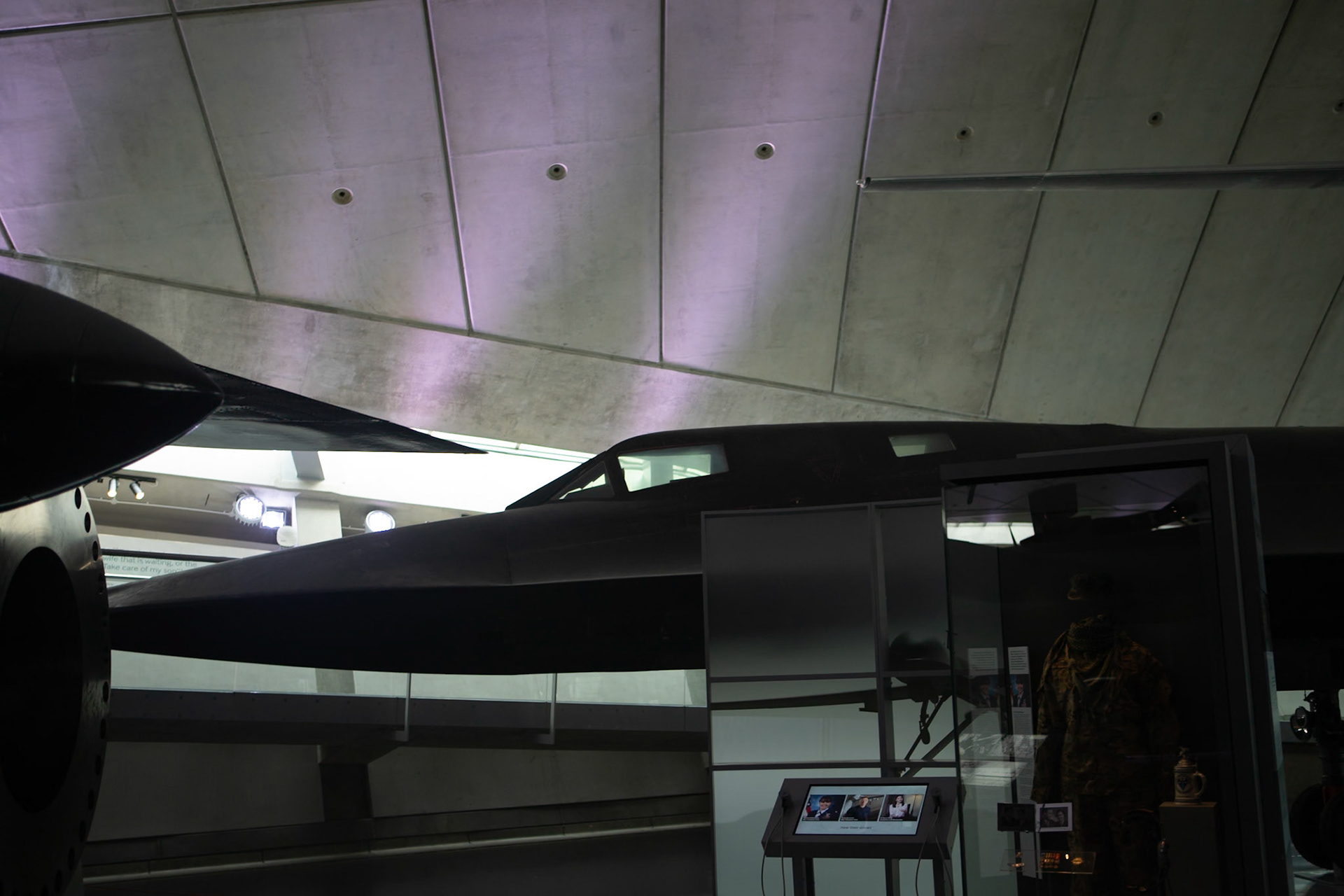 The Lockheed SR-71 "Blackbird" is a retired long-range, high-altitude, Mach 3+ strategic reconnaissance aircraft that was developed and manufactured by the American aerospace company Lockheed Corporation. Its nicknames include "Blackbird" and "Habu". The SR-71 Blackbird at IWM Duxford has flown higher than any other. It set the world record for sustained altitude flight in 1976, flying at 85,000 feet.