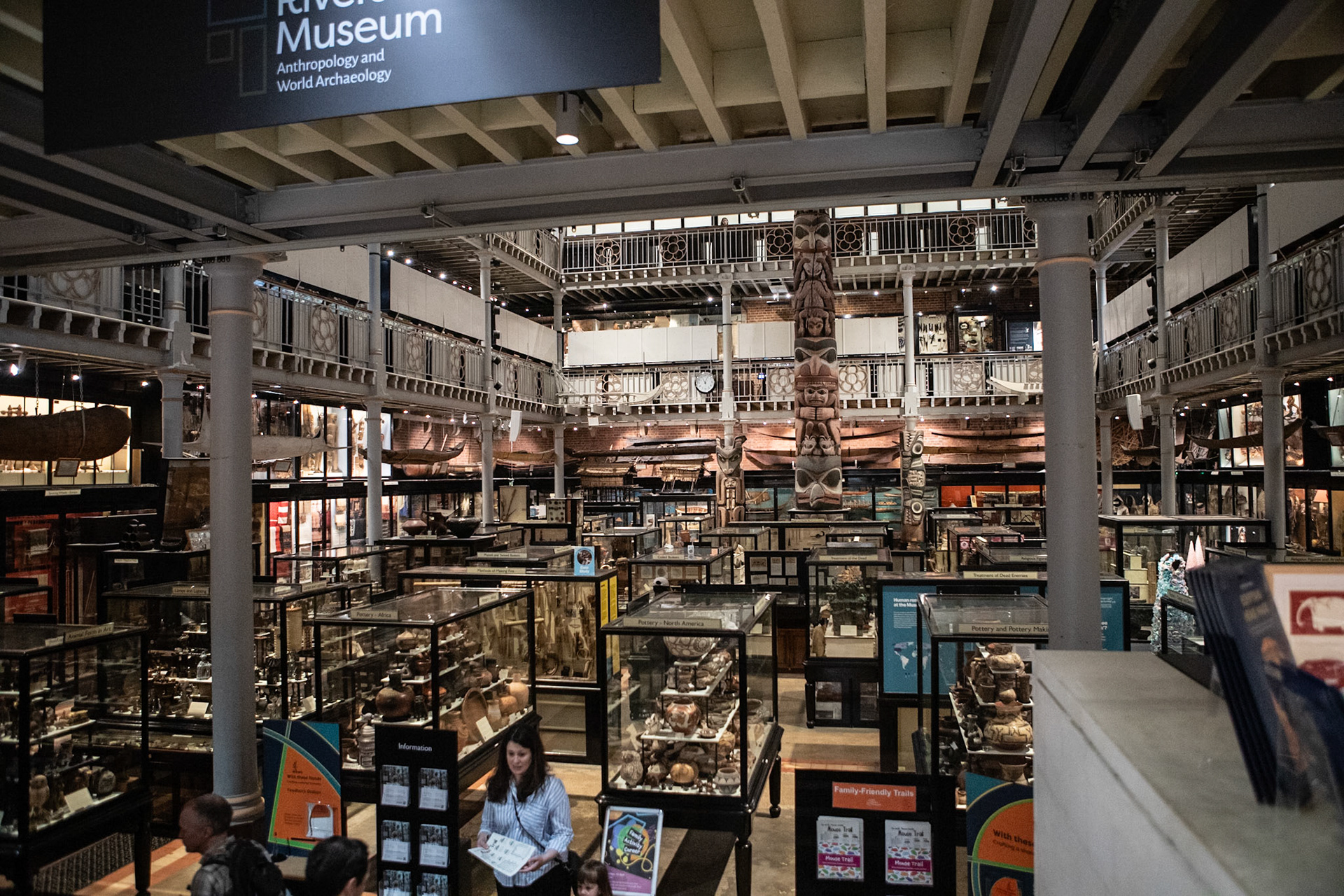 Pitt Rivers Museum is a museum displaying the archaeological and anthropological collections of the University of Oxford in England.[2] The museum is located to the east of the Oxford University Museum of Natural History, and can only be accessed through that building.