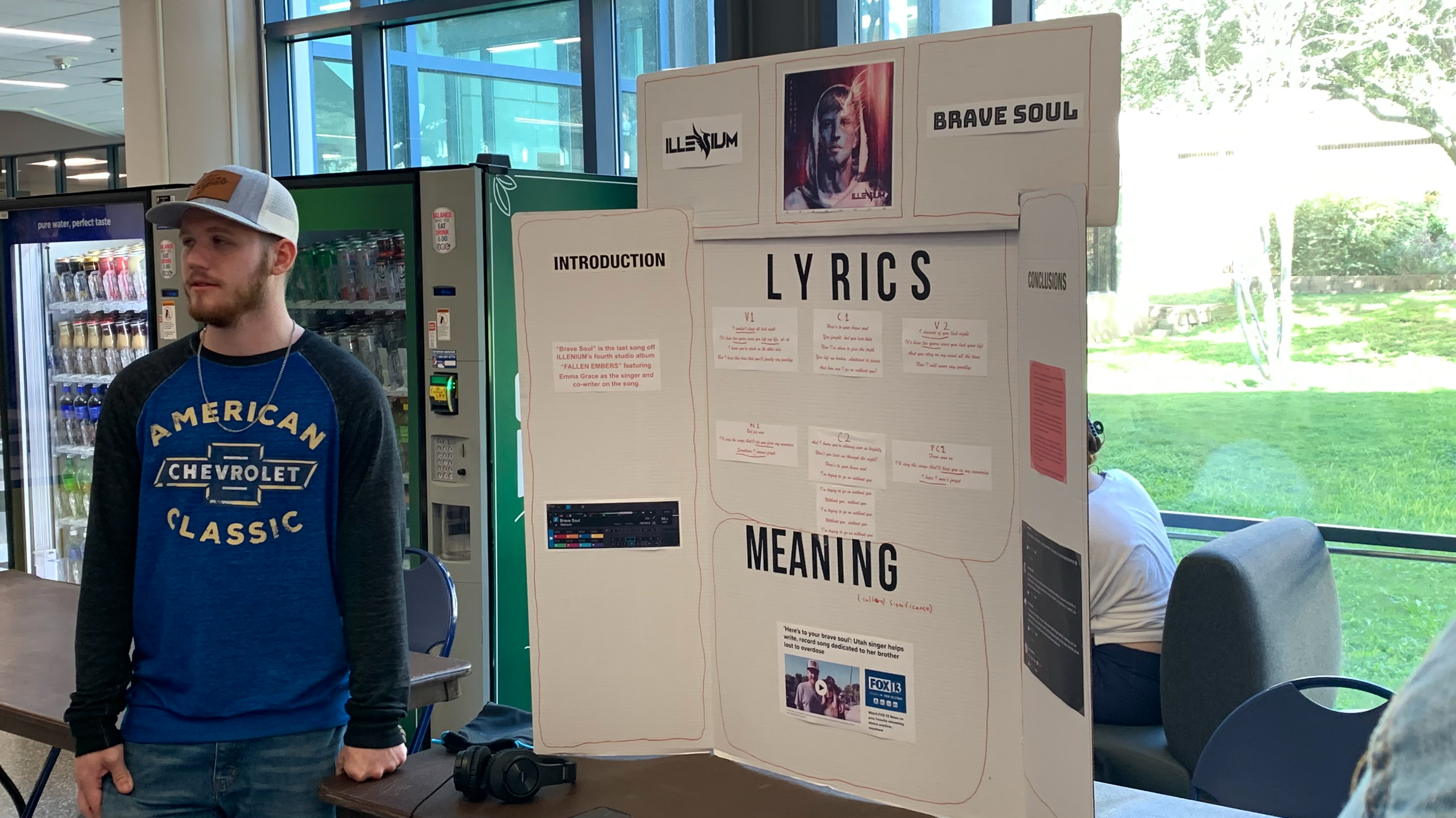 Daniel Walker presents on "Brave Soul" by Illenium, interspersed with audio demonstrations of the song.