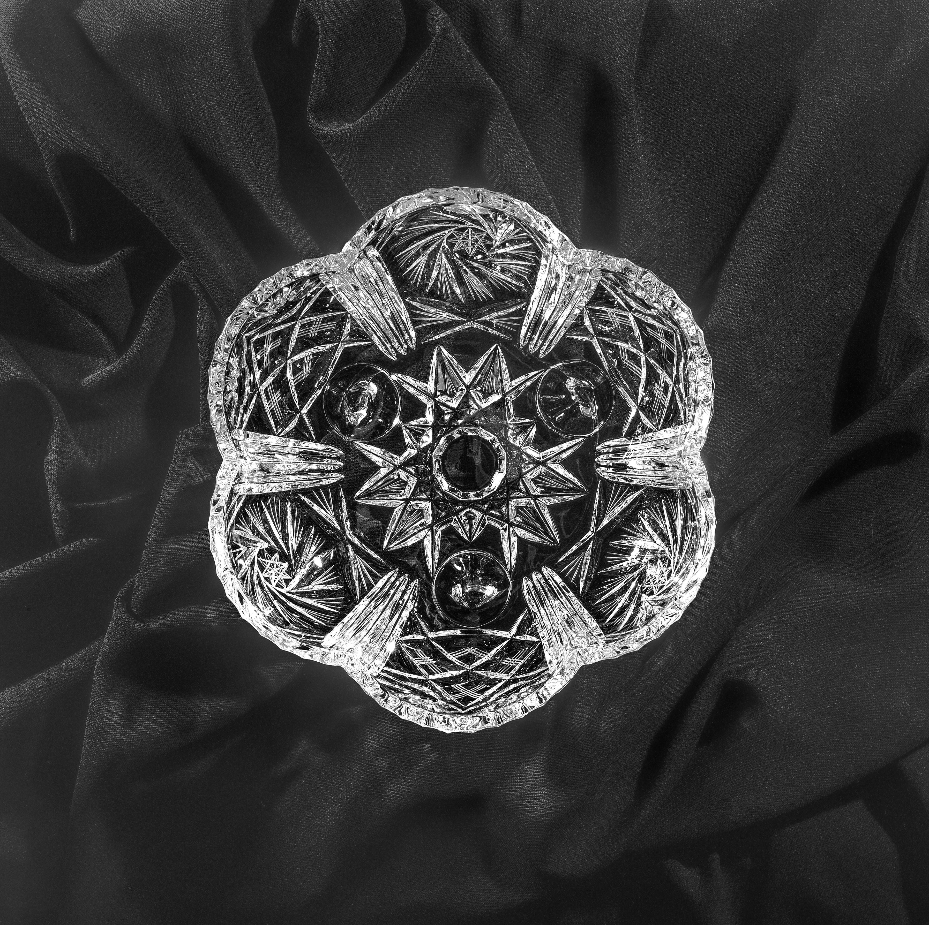 Bohemian Crystal c. 1965 no. 2 - 120 film A universe in kaleidoscope eyes. I wanted to use the symmetry & light to create an abstract flora still life type image