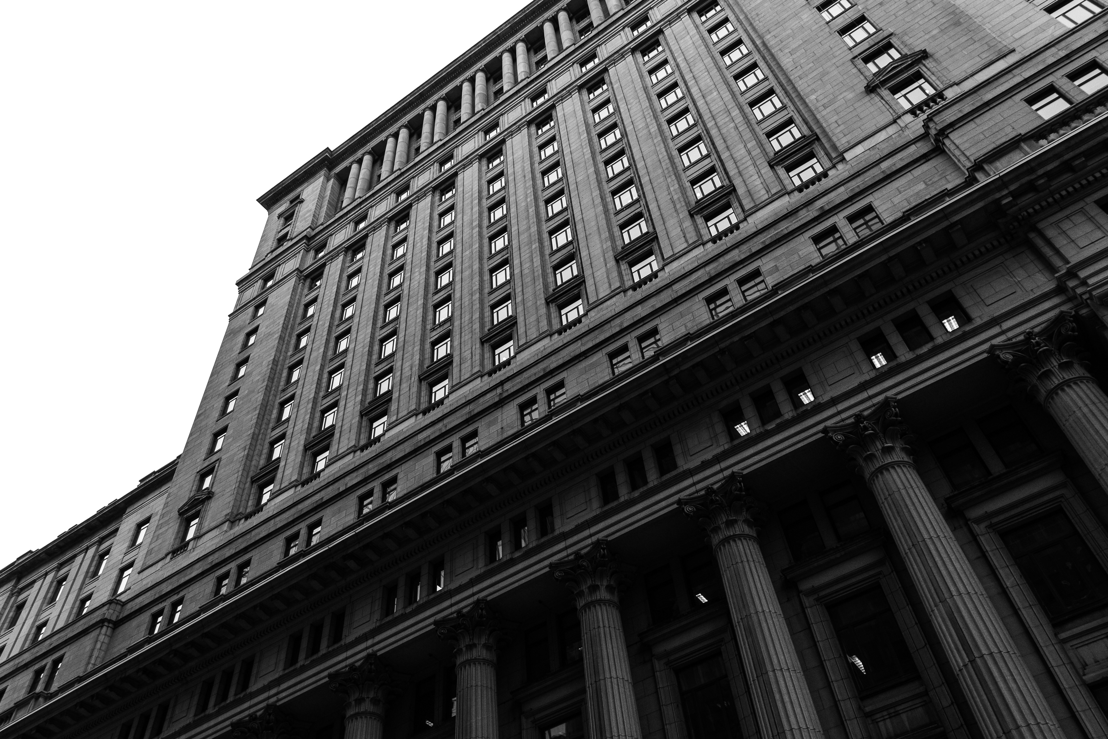 Sunlife in Montreal no.2 Looking from around the corner as if we didn't already know you were there.