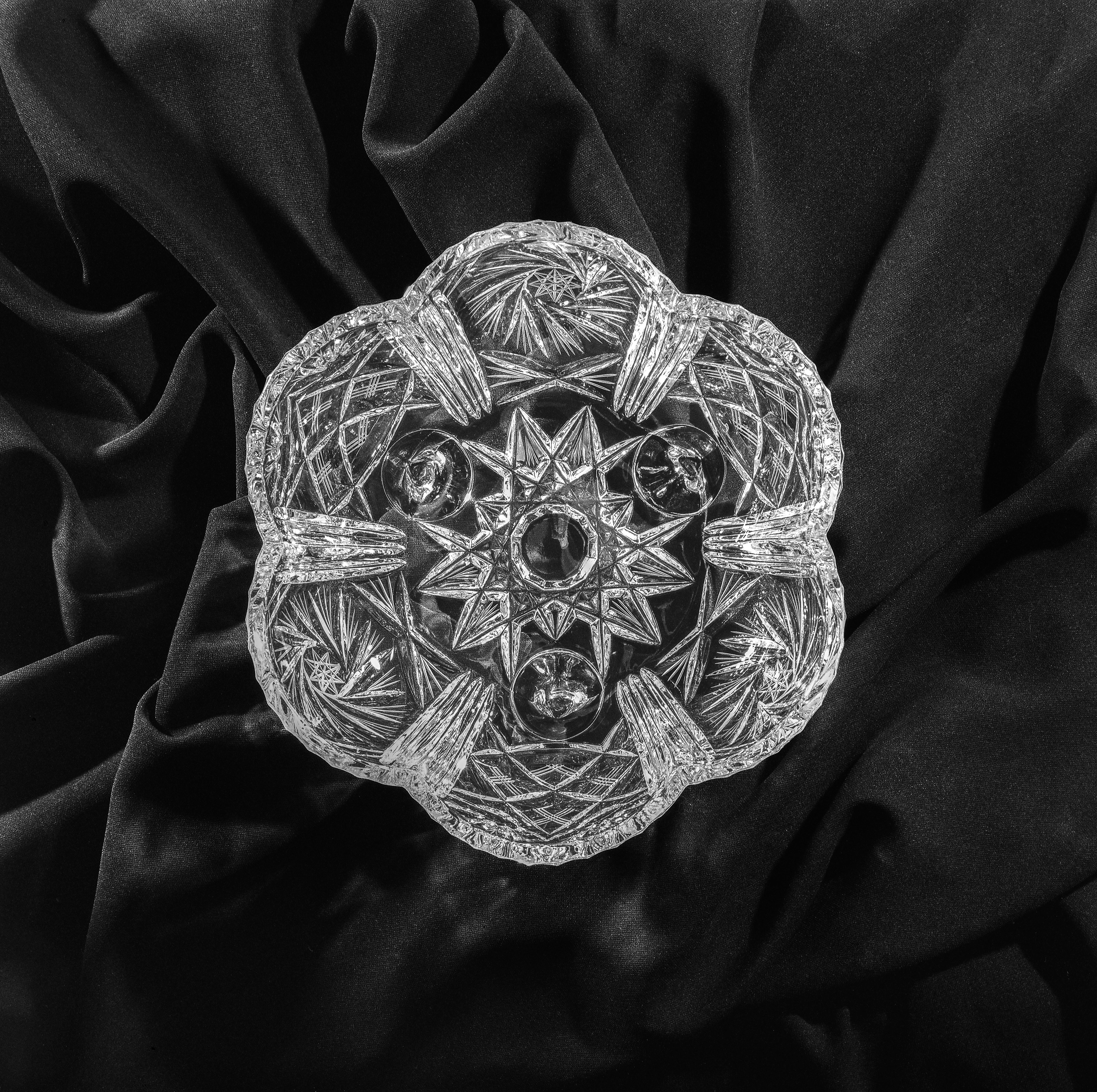 Bohemian Crystal c. 1965 no. 2 - 120 film A universe in kaleidoscope eyes. I wanted to use the symmetry & light to create an abstract flora still life type image