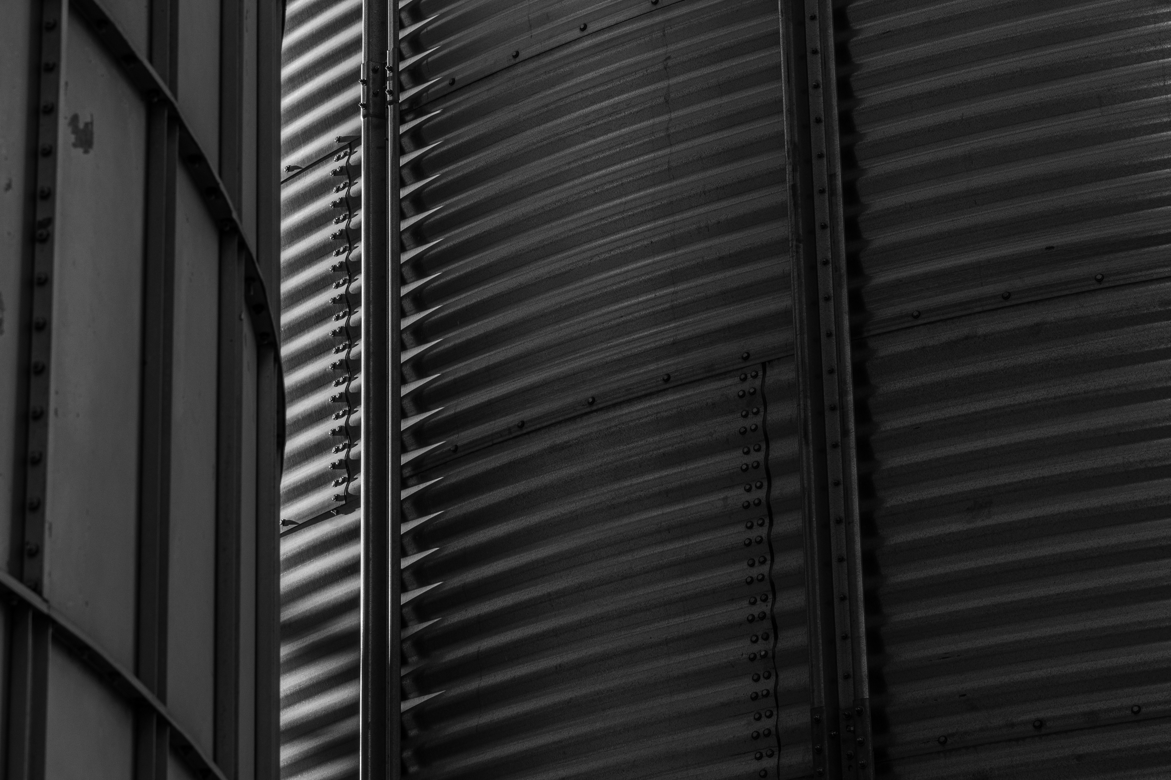 Grain Elevator in Shadows No. 1Power & strength shows in the morning light.