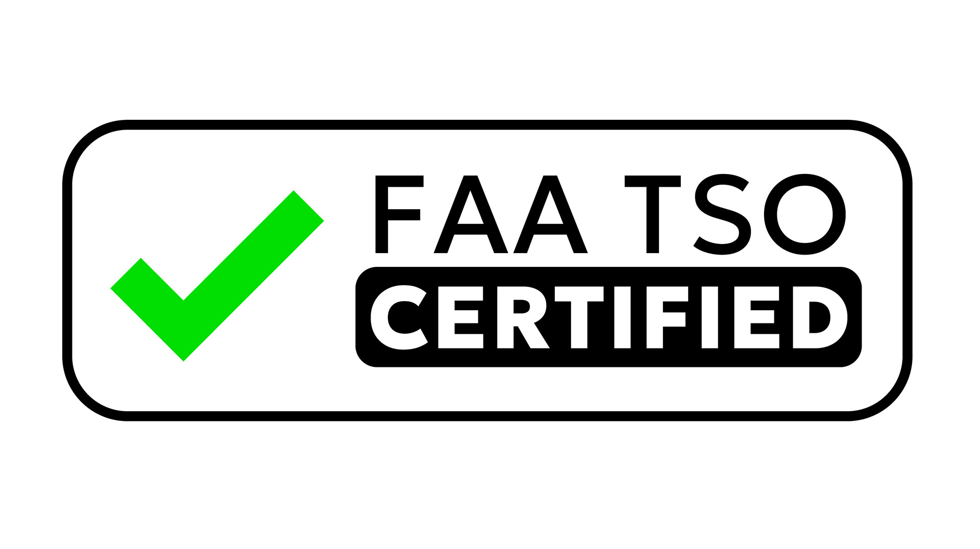 FAA Technical Standard Order (TSO) Certified Label. Copyright © 2024 WH Intellectual Properties, LLC. All rights reserved.