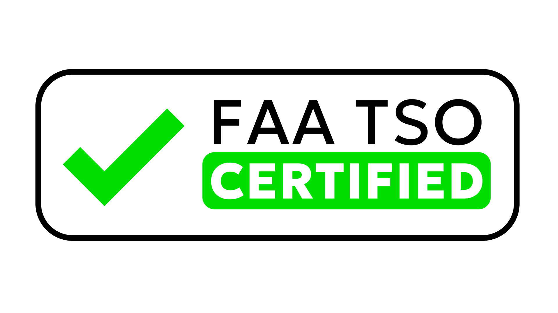 FAA Technical Standard Order (TSO) Certified Label. Copyright © 2024 WH Intellectual Properties, LLC. All rights reserved.