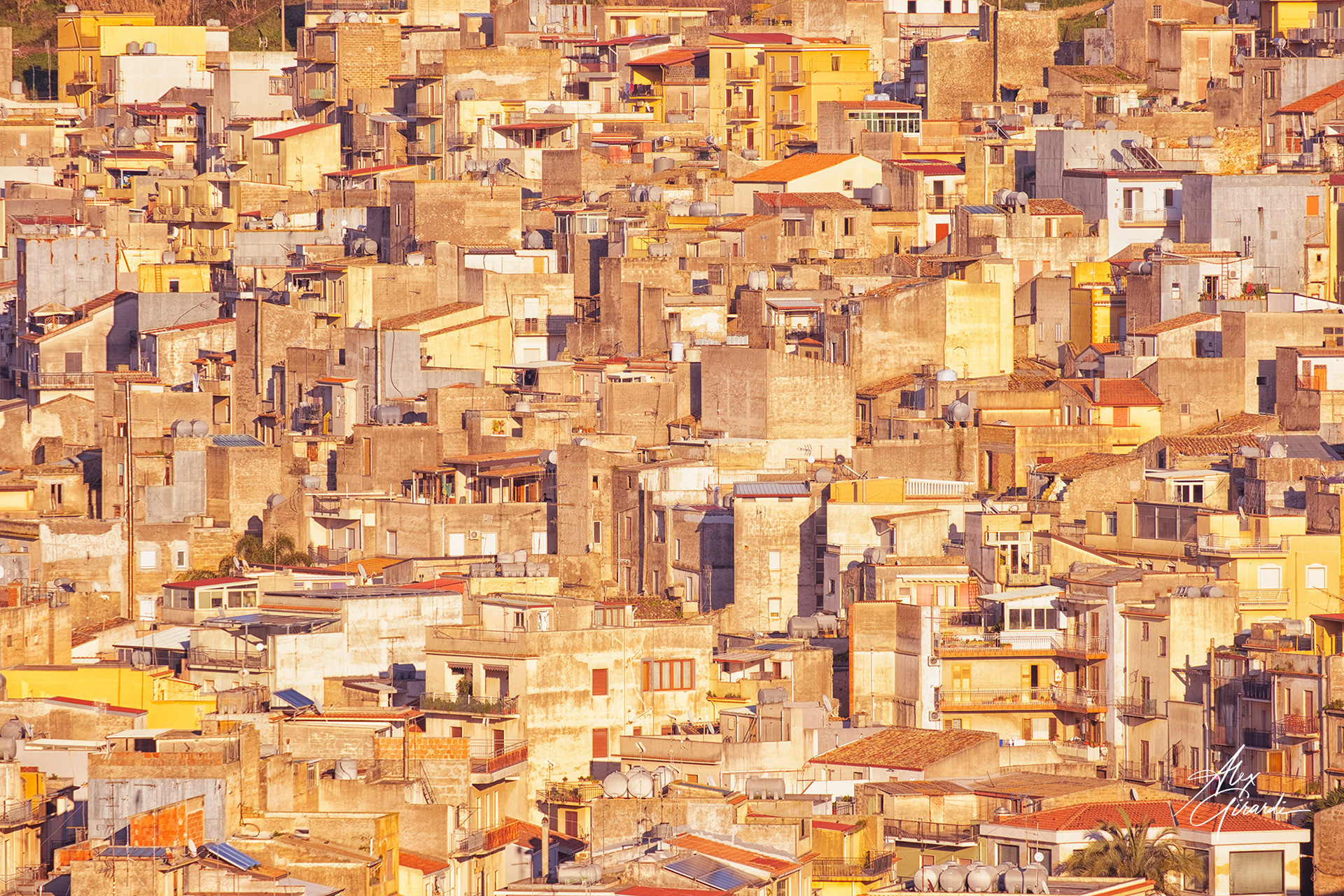 Scorcio di Calatafimi vista da Castello Eufemio - Italy