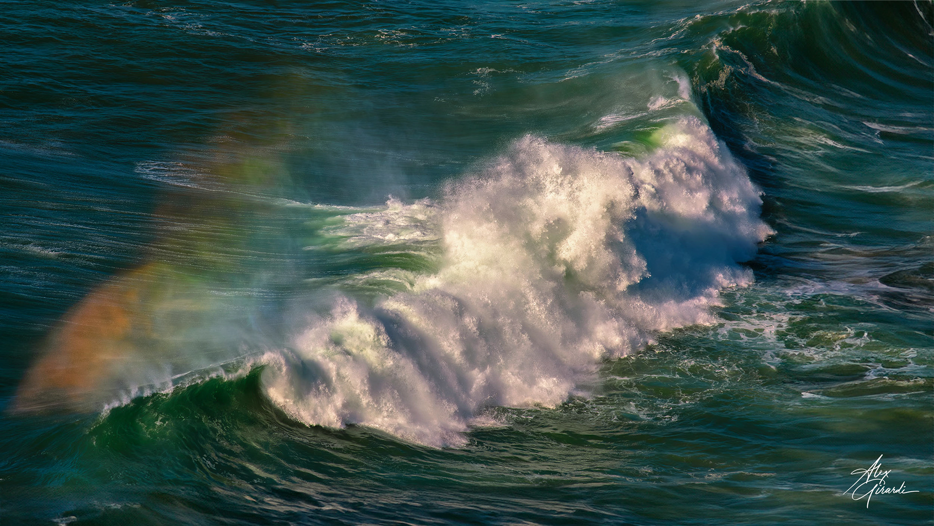 Arcobaleno sulle onde - Cabo da Roca, Portugal