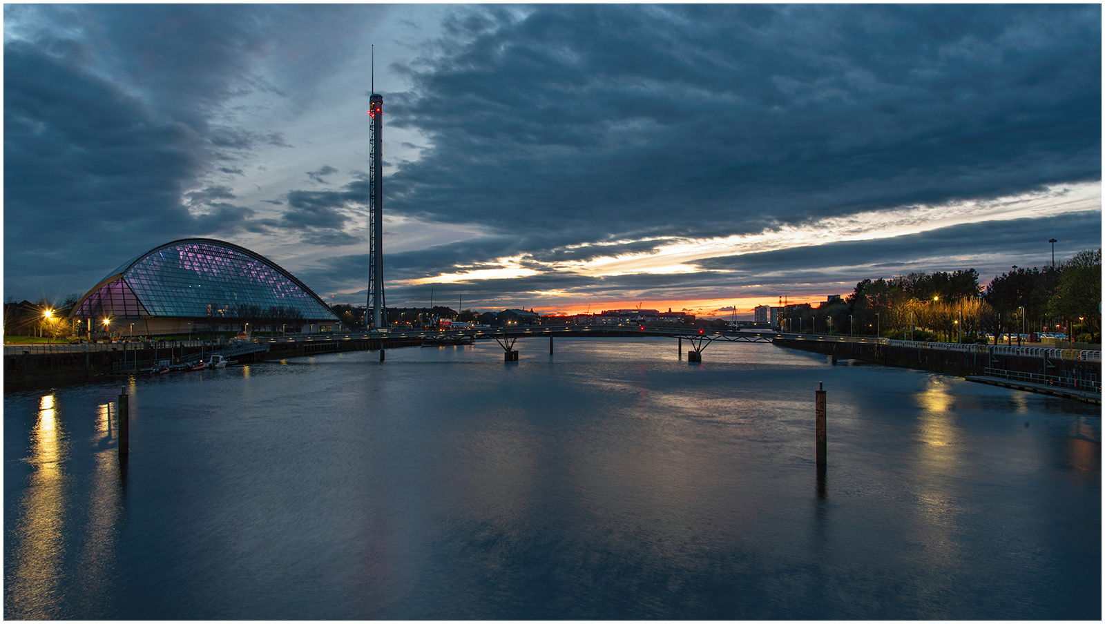 Sunset on the Clyde
